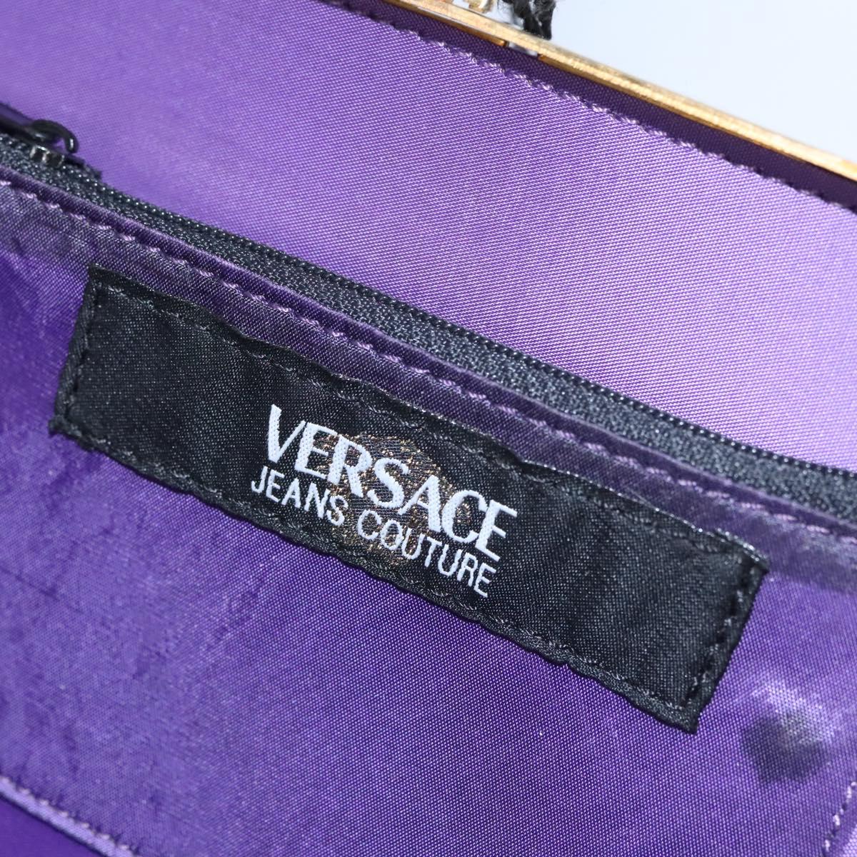 Versace Purple Silk Shoulder Bag (Pre-Owned)