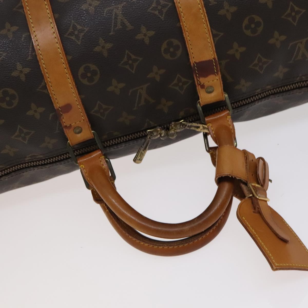 Louis Vuitton Keepall 50 Black Canvas Travel Bag (Pre-Owned)