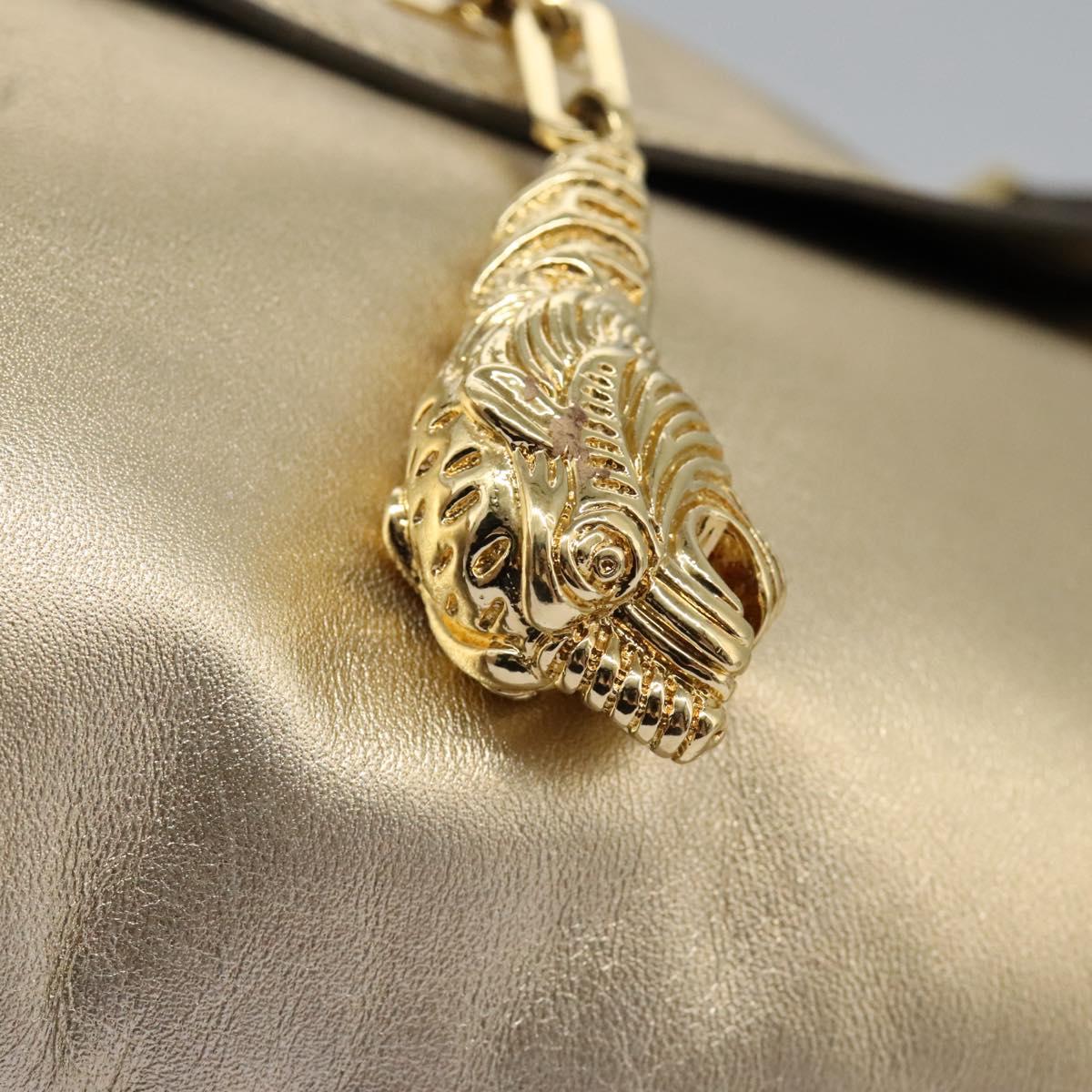 Gucci Jackie Vintage Gold Leather Shoulder Bag (Pre-Owned)