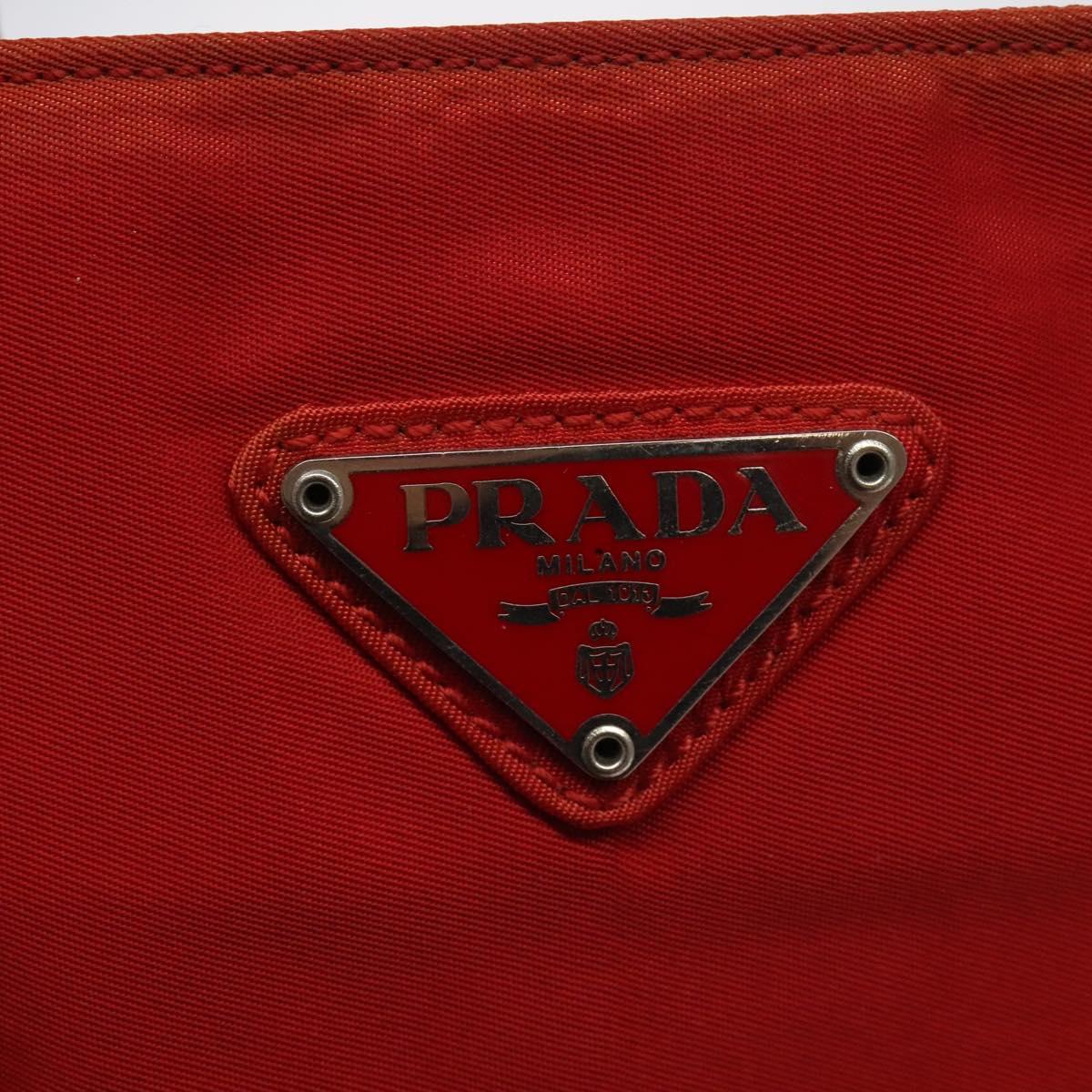 Prada Tessuto City Red Synthetic Handbag (Pre-Owned)
