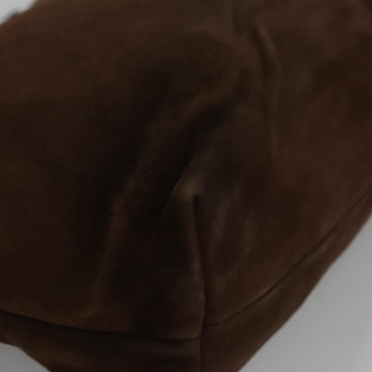 Prada Brown Suede Shoulder Bag (Pre-Owned)
