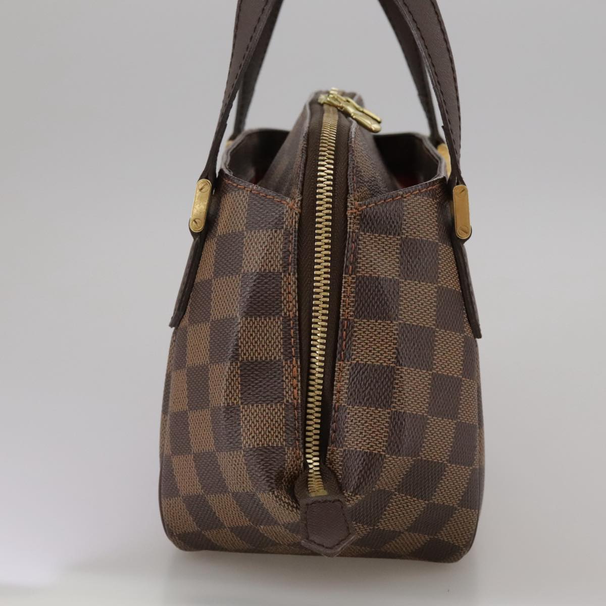 Louis Vuitton Belem Pm Brown Canvas Handbag (Pre-Owned)