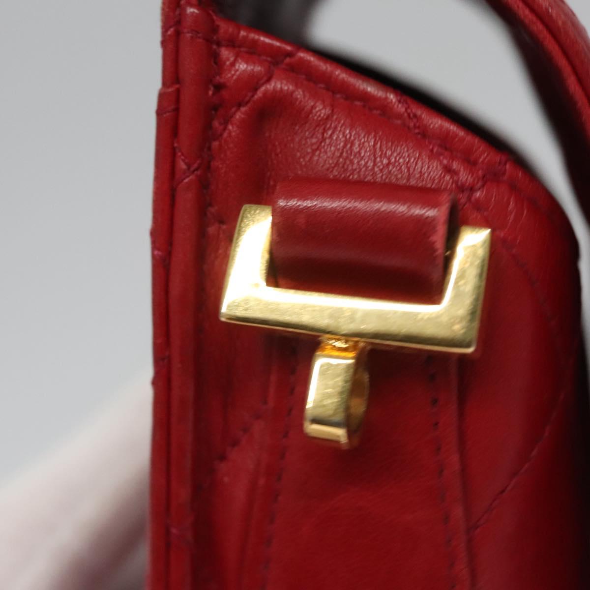 Chanel Phone Case Red Leather Clutch Bag (Pre-Owned)