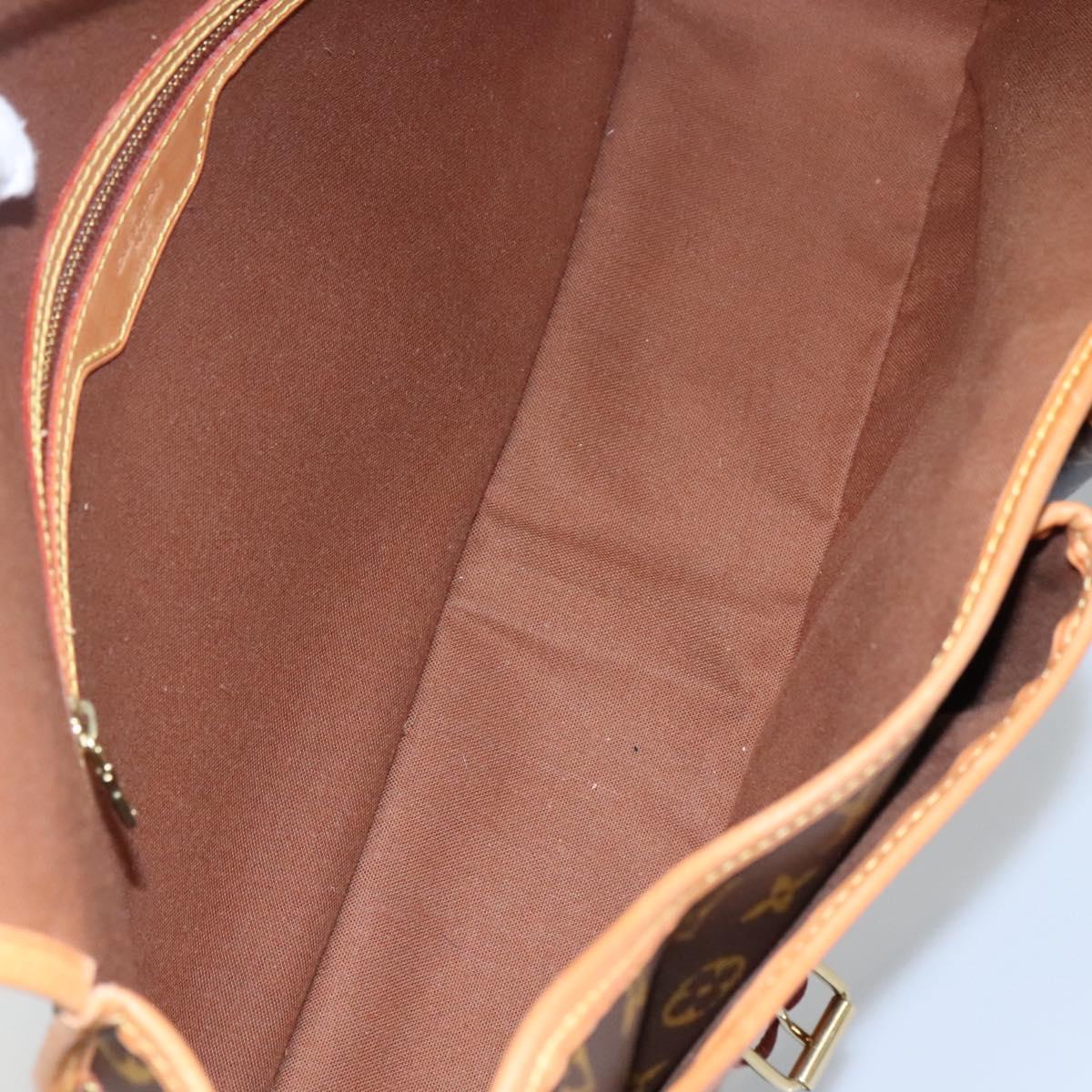 Louis Vuitton Gibeciere Brown Canvas Shoulder Bag (Pre-Owned)