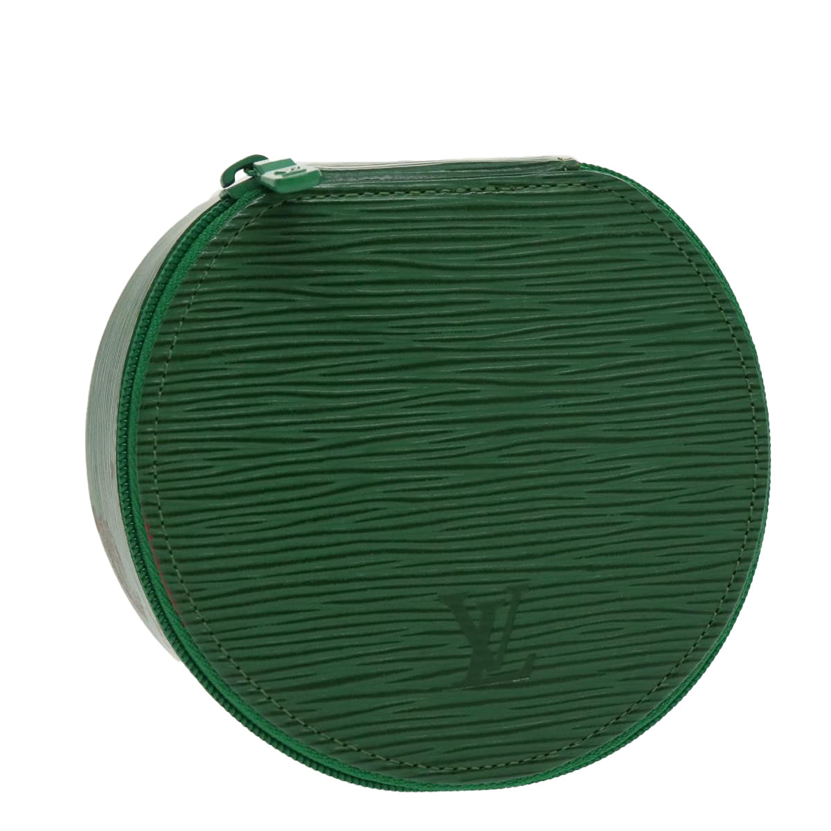 Louis Vuitton Ecrin Green Leather Clutch Bag (Pre-Owned)