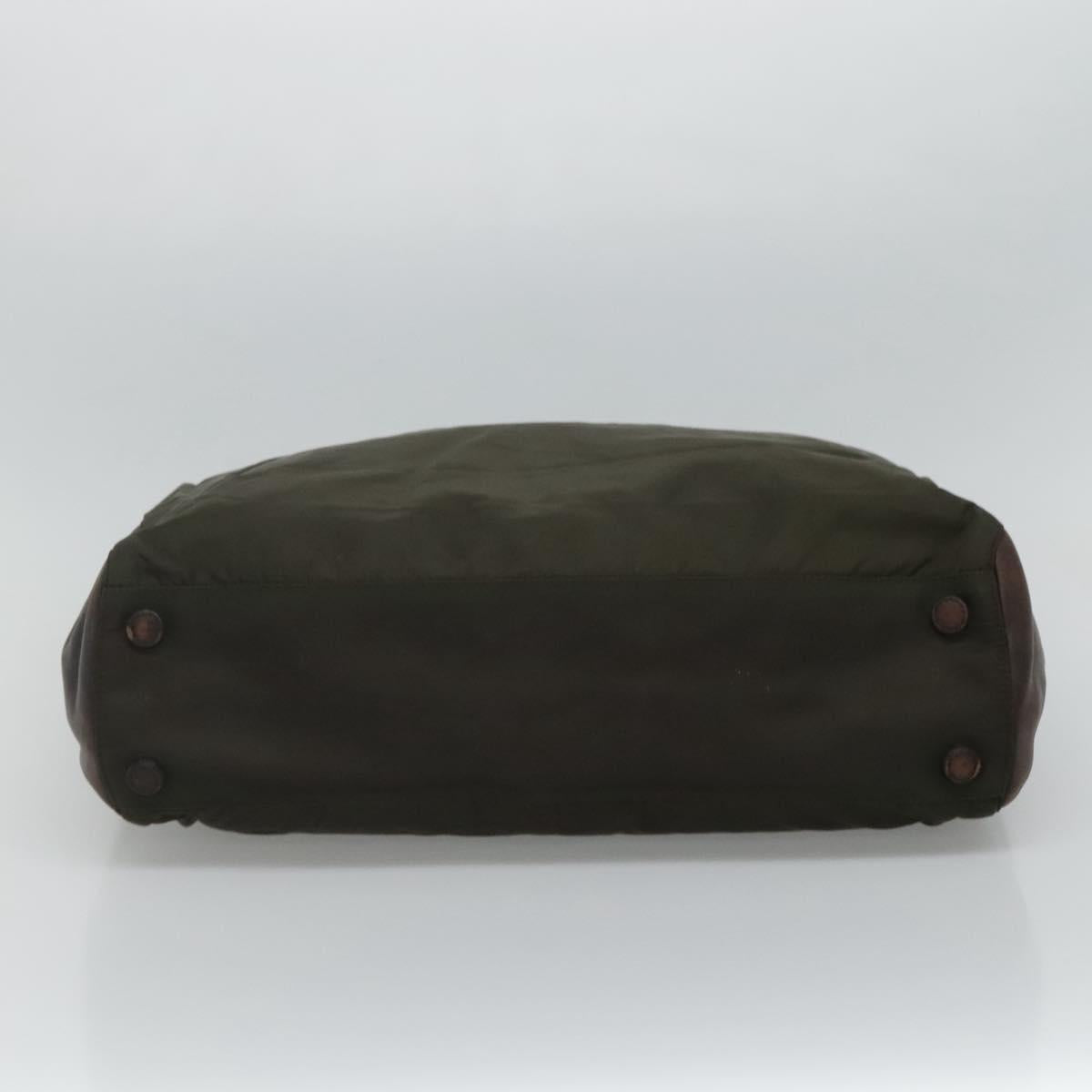 Prada Tessuto Green Synthetic Tote Bag (Pre-Owned)