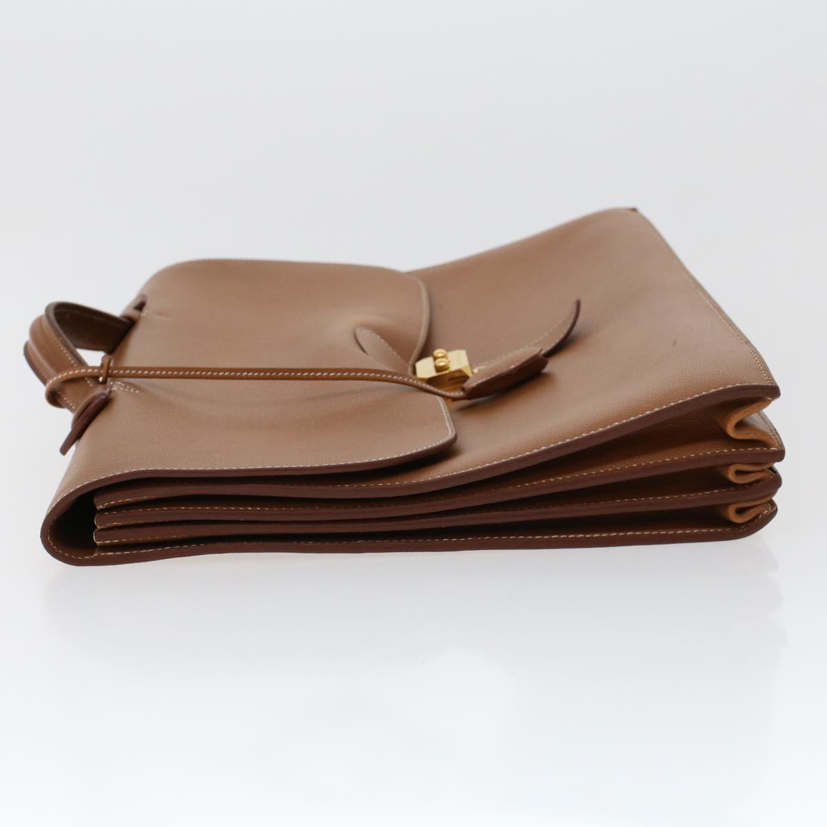 Hermès -- Brown Leather Briefcase Bag (Pre-Owned)
