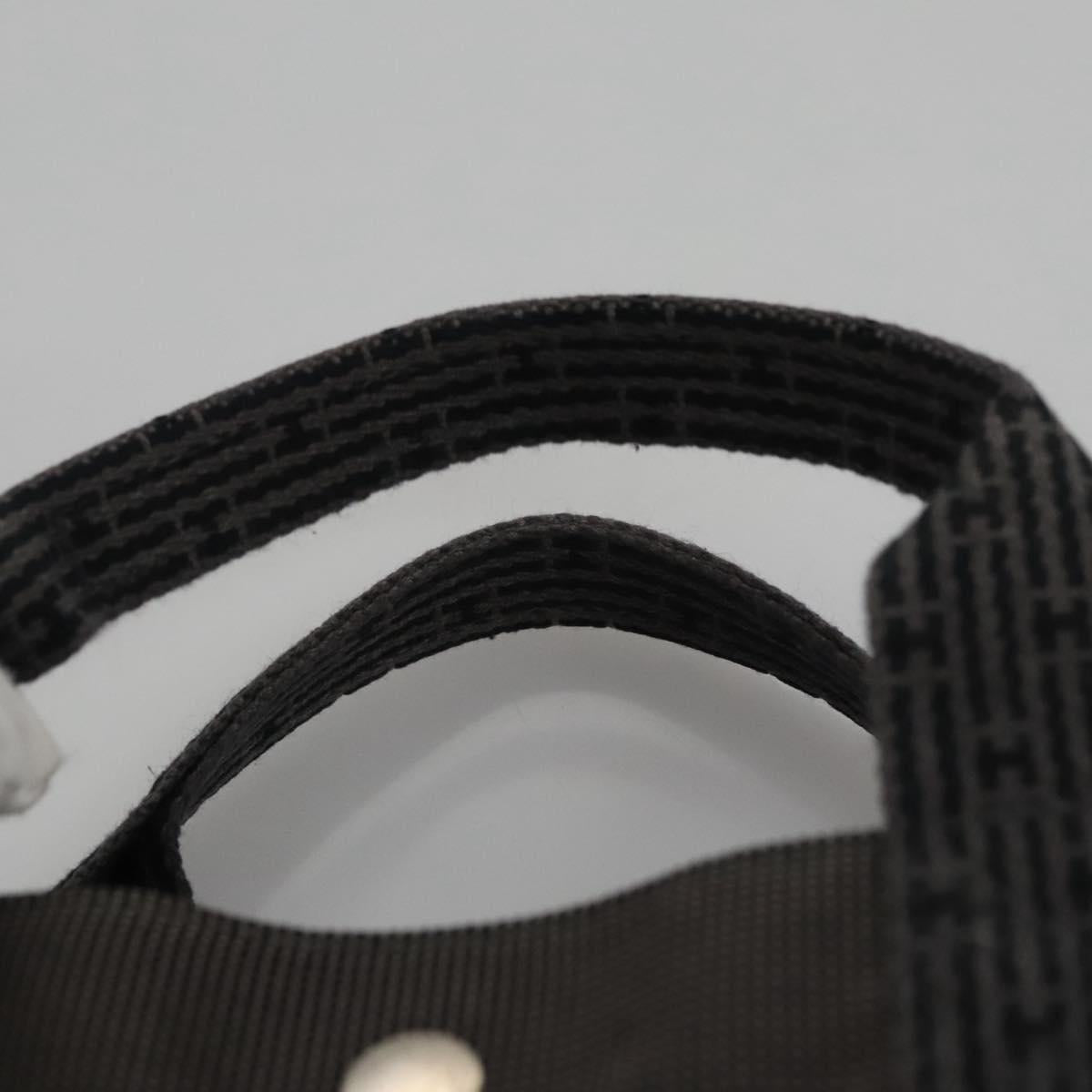 Hermès Herline Grey Canvas Handbag (Pre-Owned)