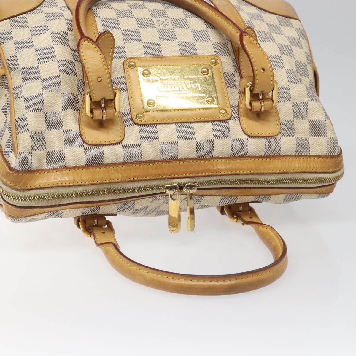 Louis Vuitton Berkeley White Canvas Handbag (Pre-Owned)