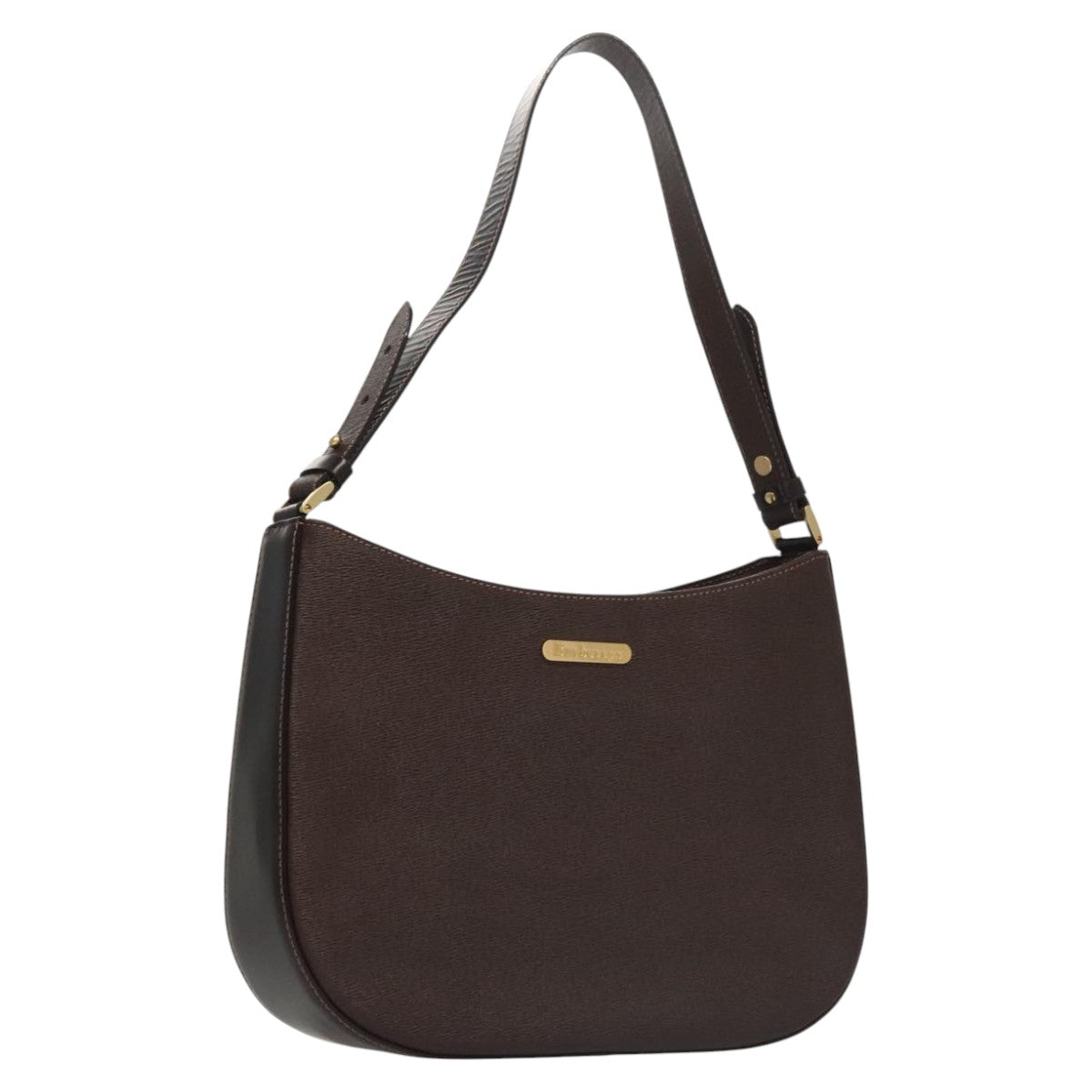 Burberry Brown Leather Shoulder Bag (Pre-Owned)
