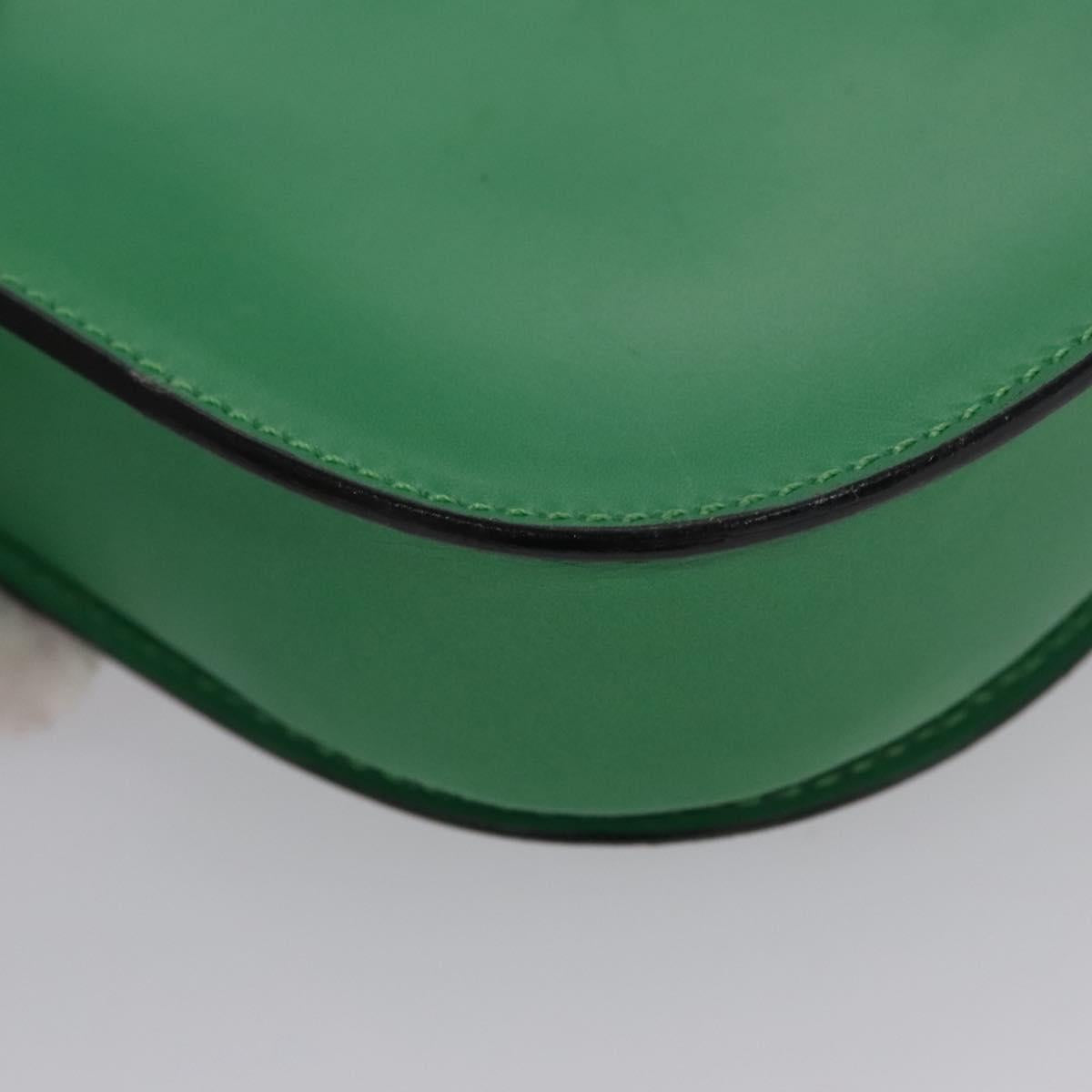 Céline Green Leather Clutch Bag (Pre-Owned)