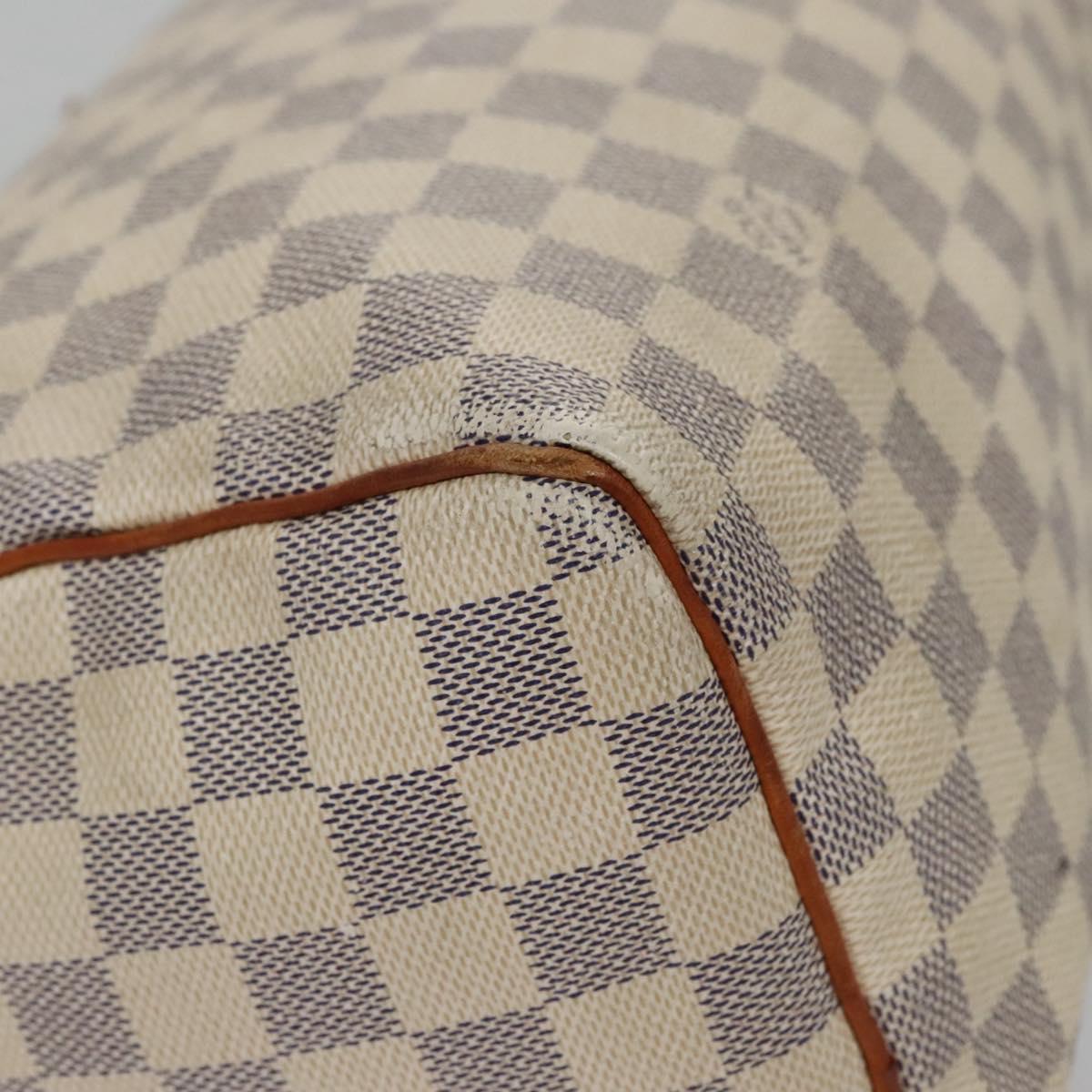 Louis Vuitton Speedy 30 White Canvas Handbag (Pre-Owned)