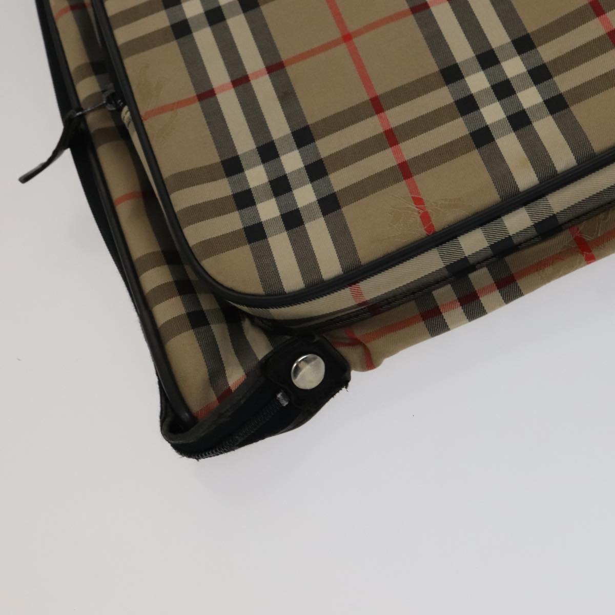 Burberry Nova Check Beige Canvas Travel Bag (Pre-Owned)