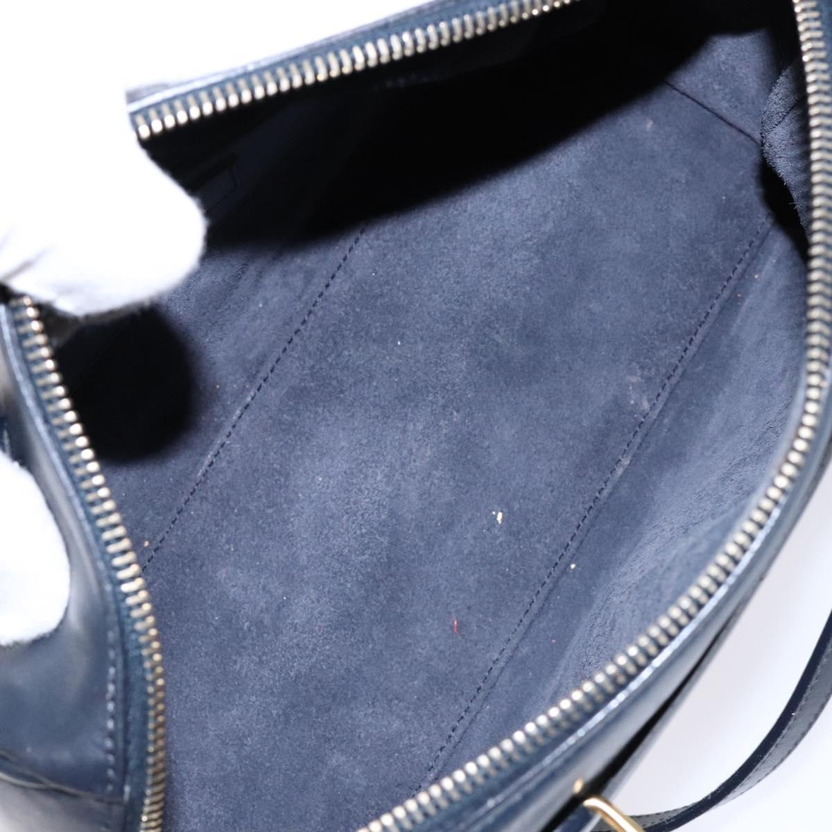 Saint Laurent Baby Duffle Navy Leather Handbag (Pre-Owned)
