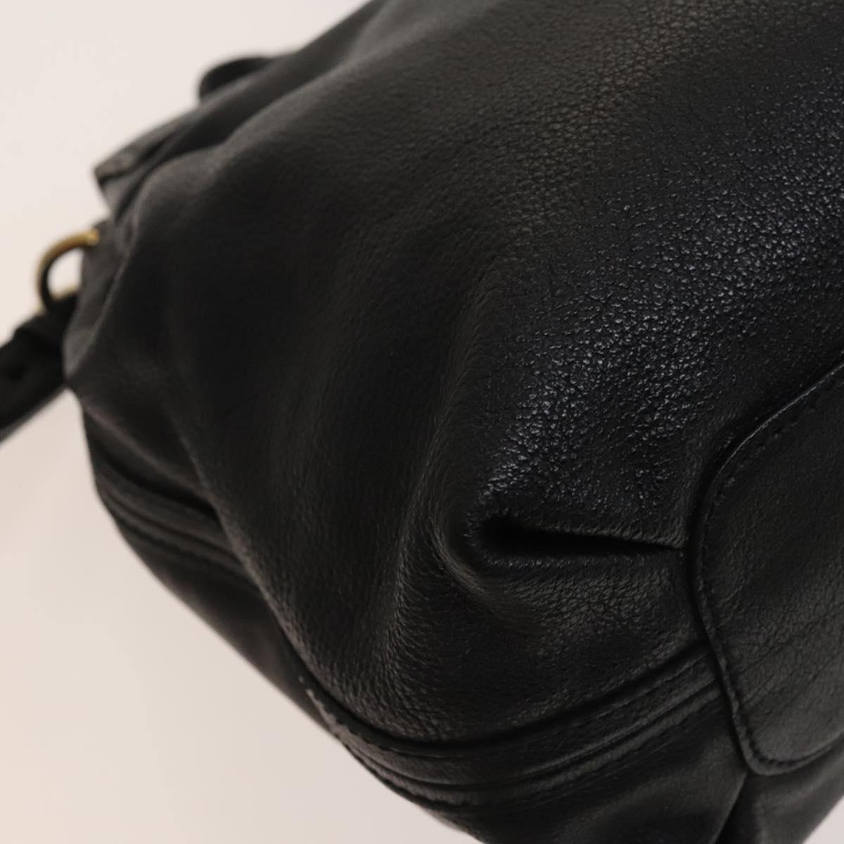 Chloé Elsie Black Leather Handbag (Pre-Owned)