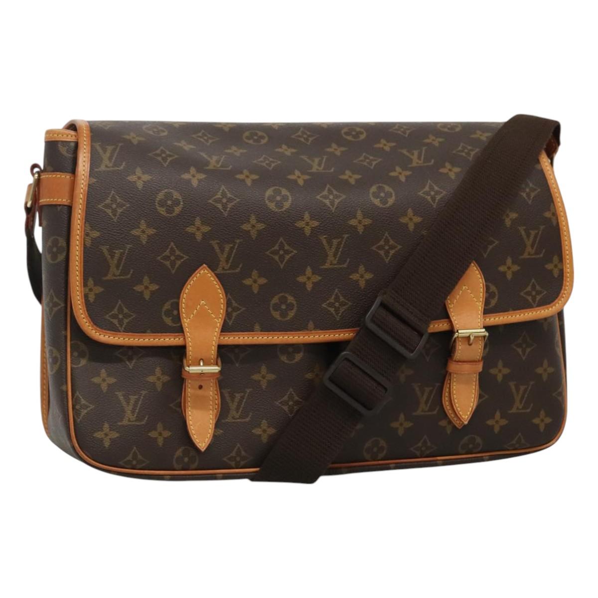 Louis Vuitton Gibeciere Brown Canvas Shoulder Bag (Pre-Owned)