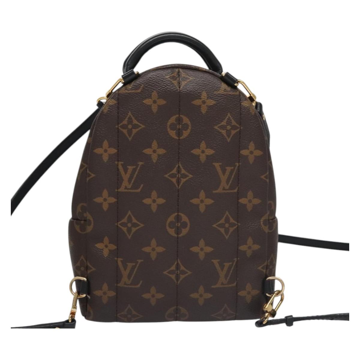Louis Vuitton Palm Springs Brown Canvas Backpack Bag (Pre-Owned)