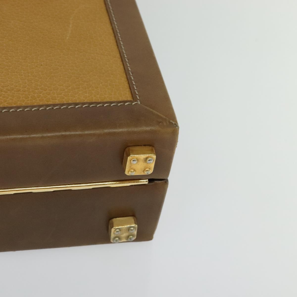 Loewe Anagram Beige Leather Briefcase Bag (Pre-Owned)