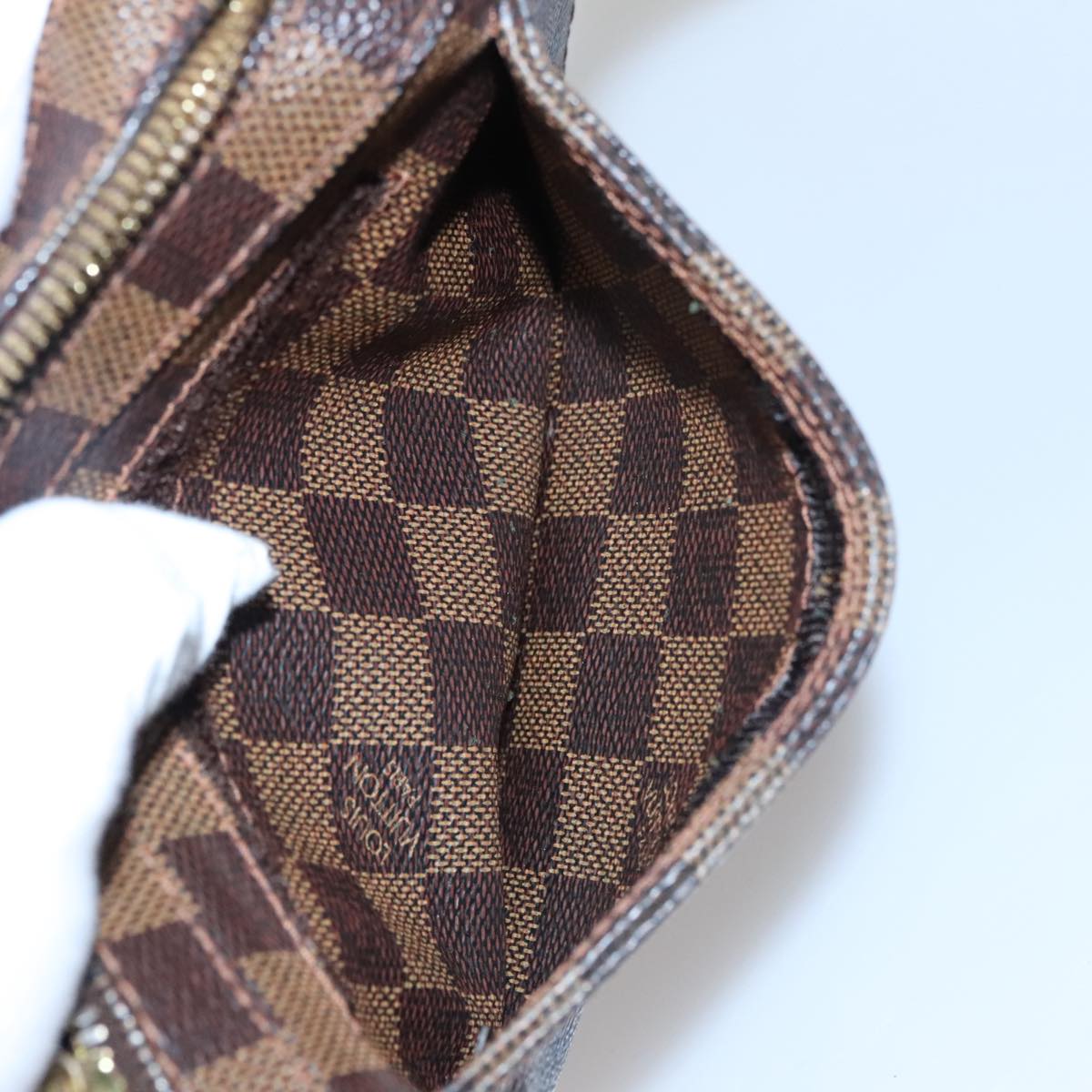 Louis Vuitton Geronimos Brown Canvas Shoulder Bag (Pre-Owned)