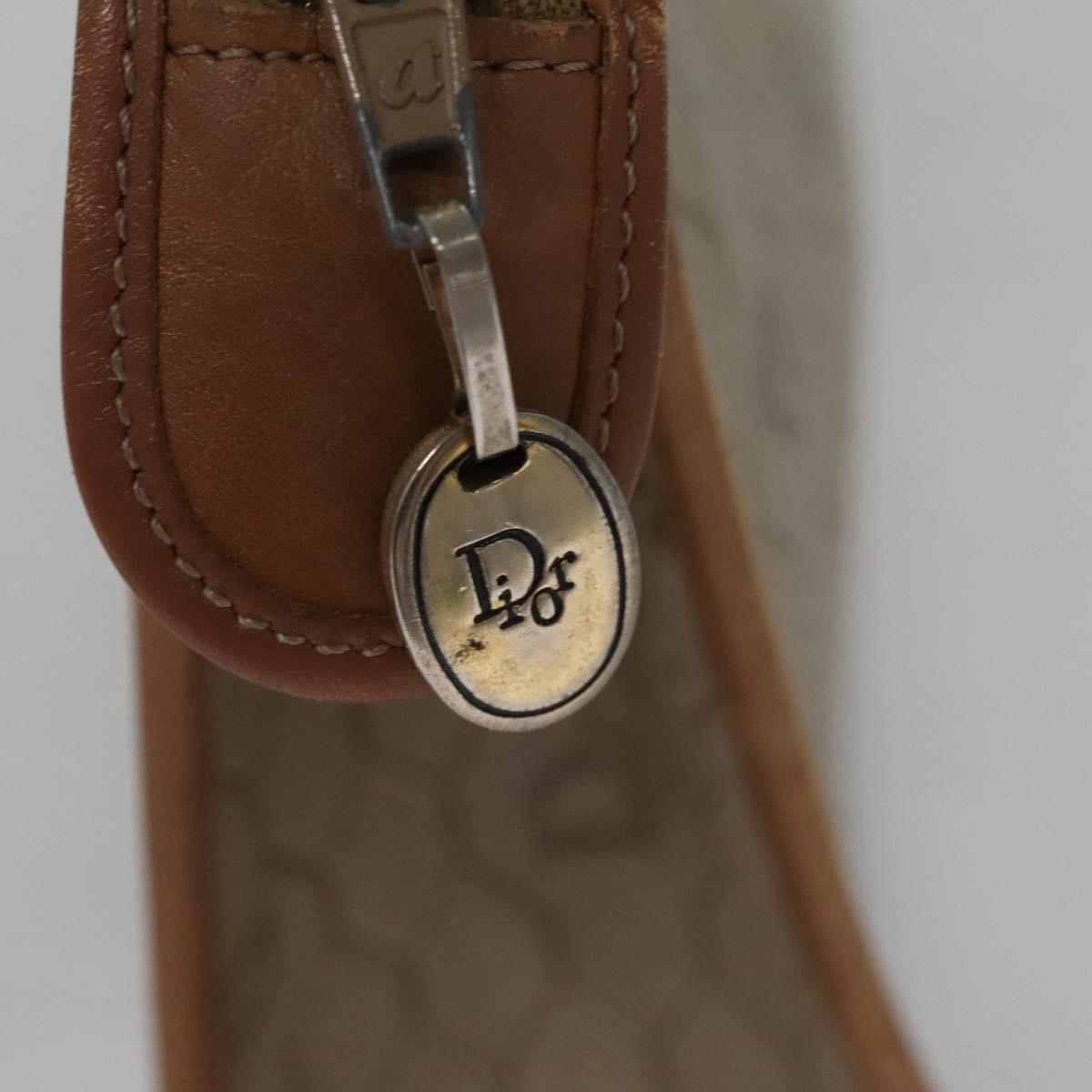 Dior Honeycomb Beige Canvas Clutch Bag (Pre-Owned)
