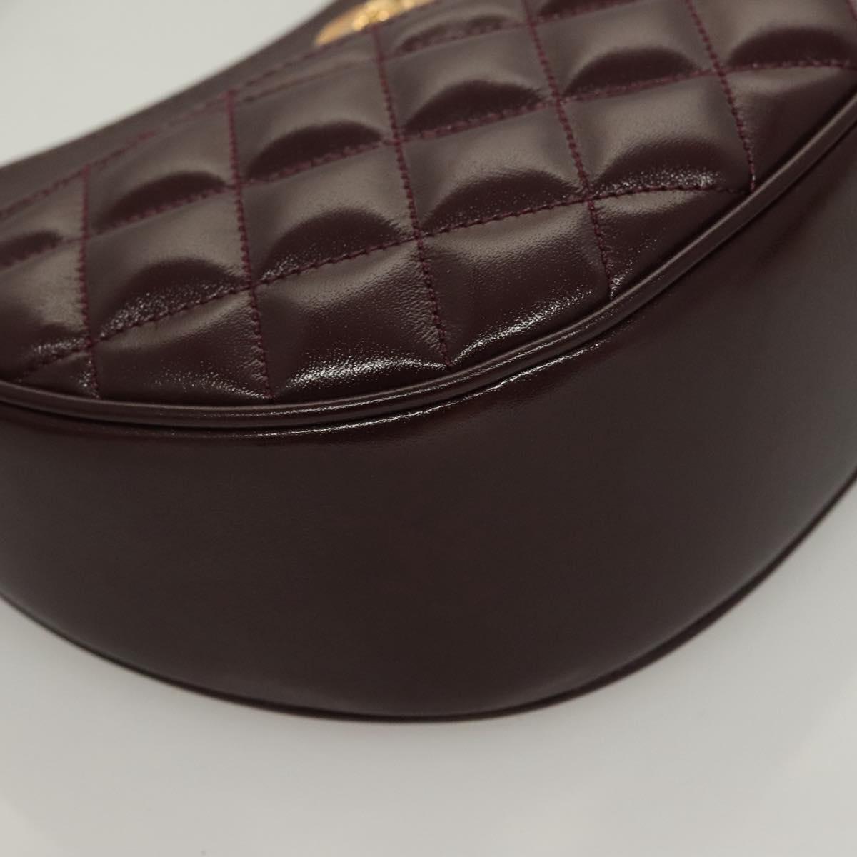 Versace Brown Leather Shoulder Bag (Pre-Owned)