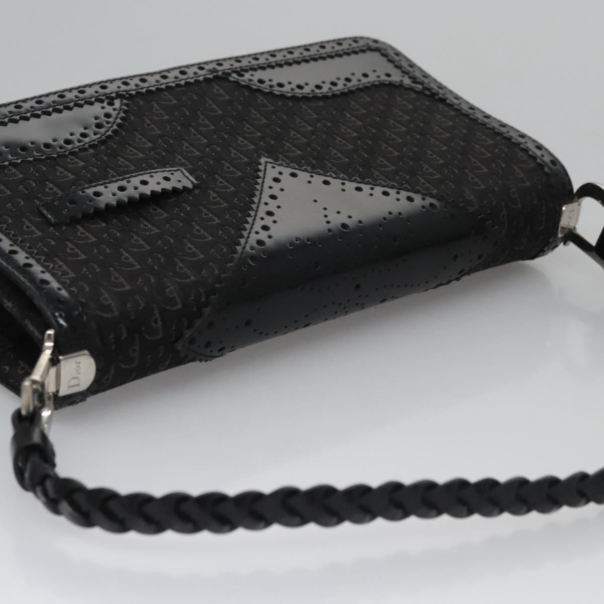 Dior Trotter Black Canvas Shoulder Bag (Pre-Owned)