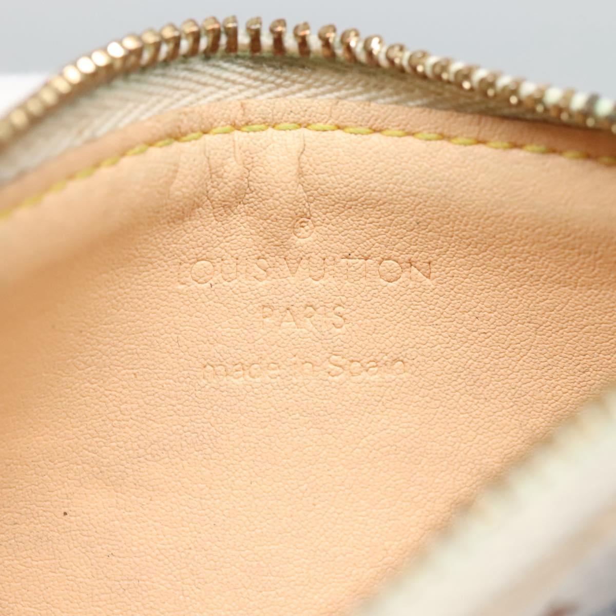 Louis Vuitton Pochette Clés White Canvas Wallet (Pre-Owned)