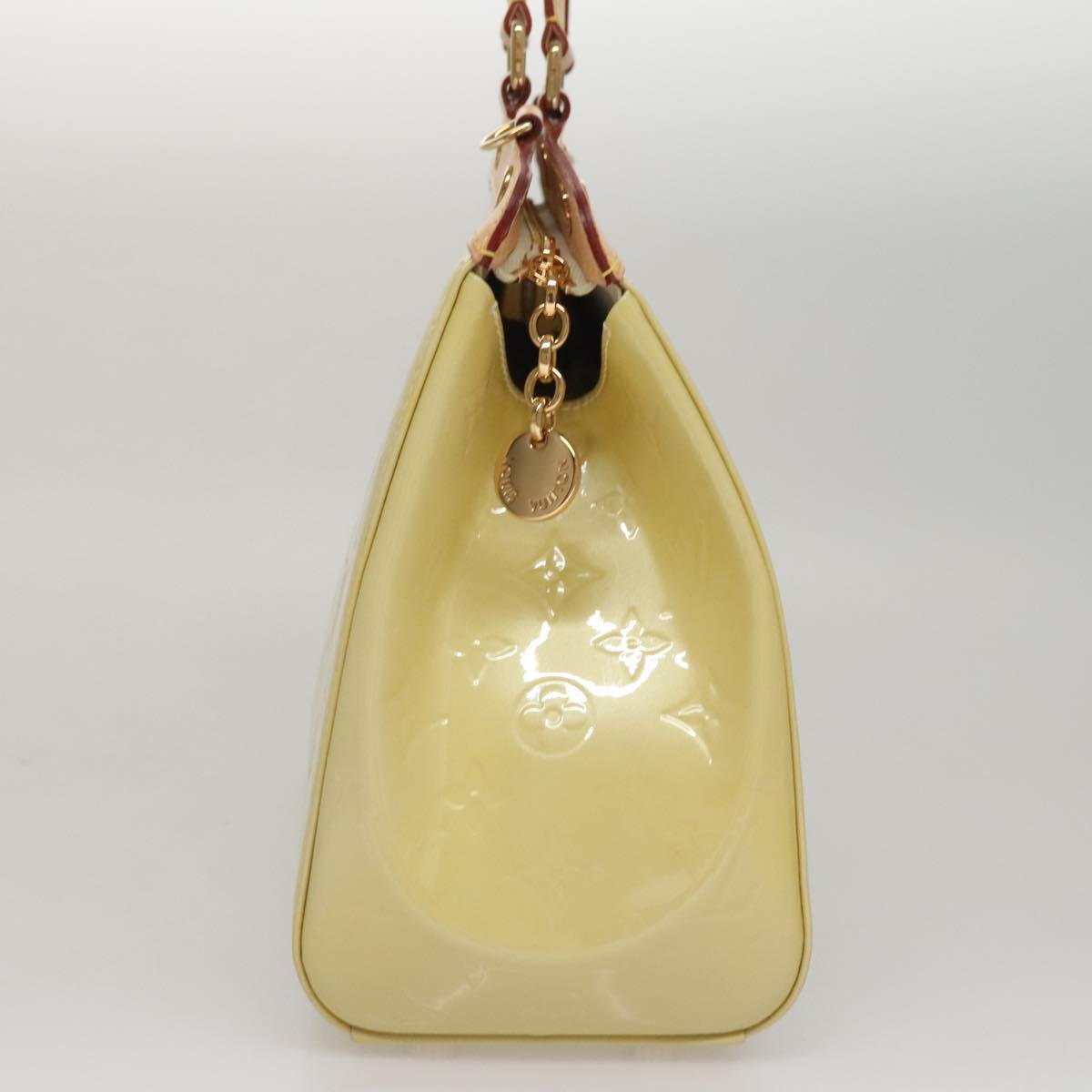 Louis Vuitton Blair Beige Patent Leather Handbag (Pre-Owned)