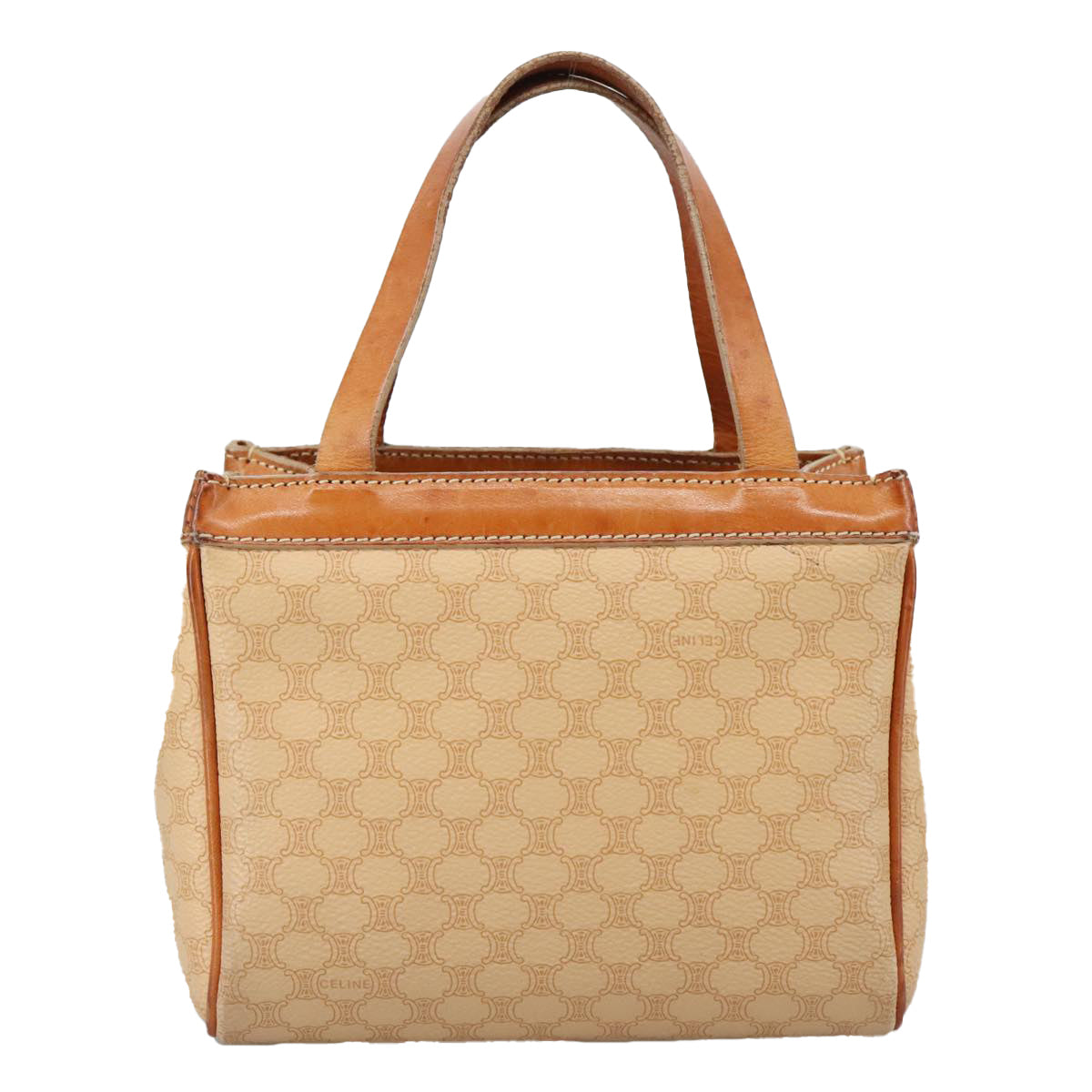 Céline Macadam Beige Canvas Handbag (Pre-Owned)