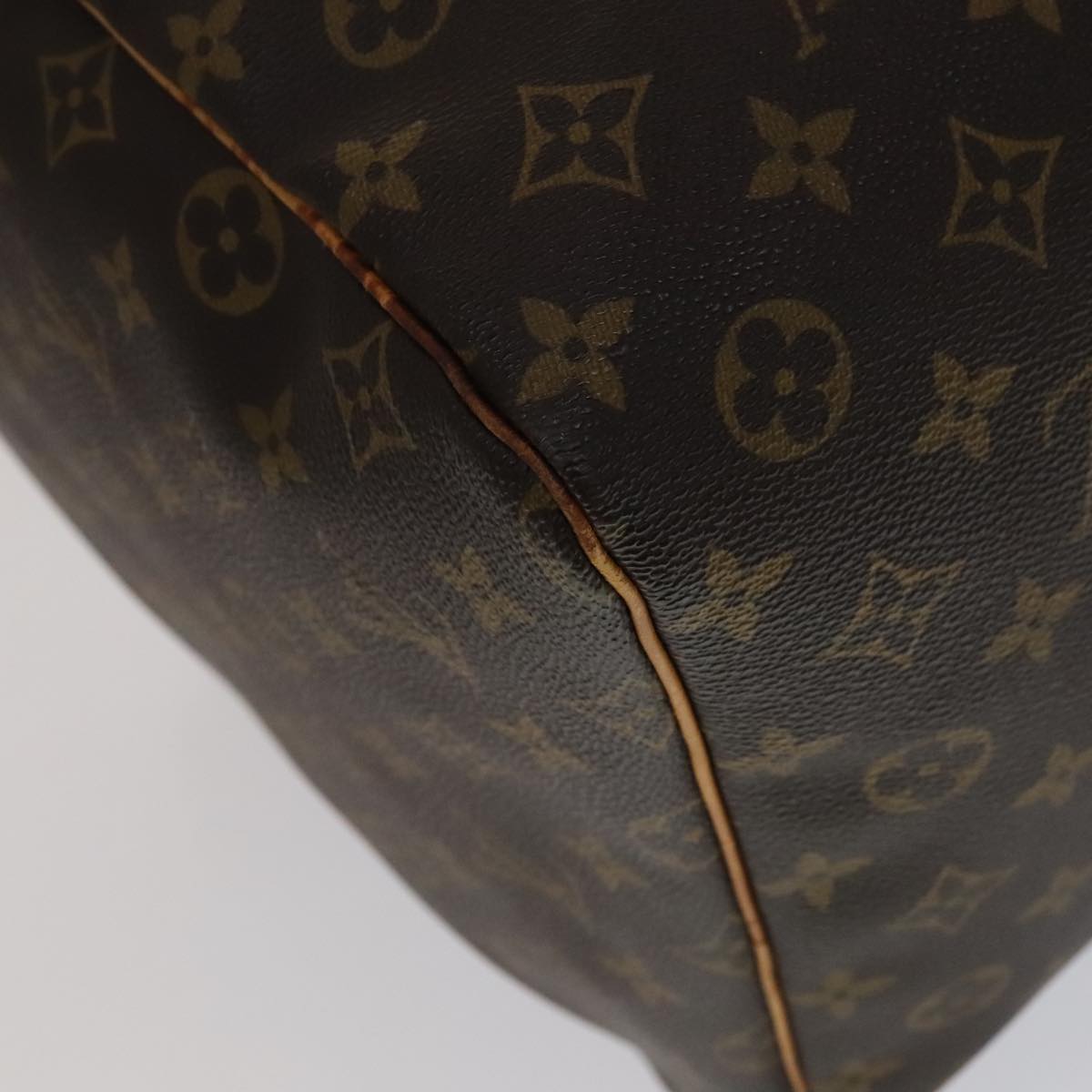 Louis Vuitton Keepall 60 Brown Canvas Travel Bag (Pre-Owned)