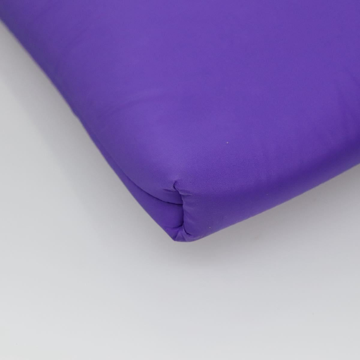 Prada Re-Nylon Purple Synthetic Clutch Bag (Pre-Owned)