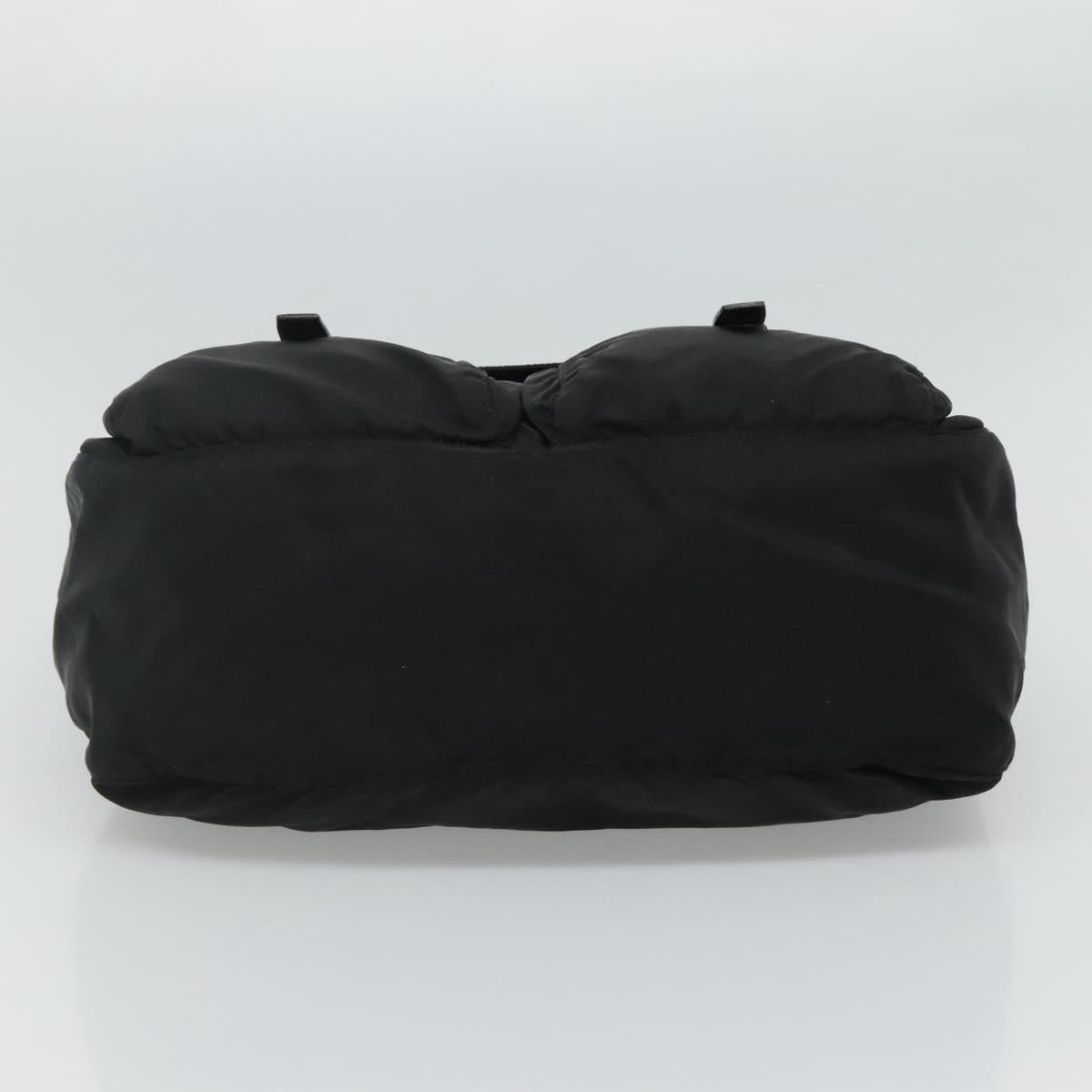 Prada Vela Black Synthetic Shoulder Bag (Pre-Owned)