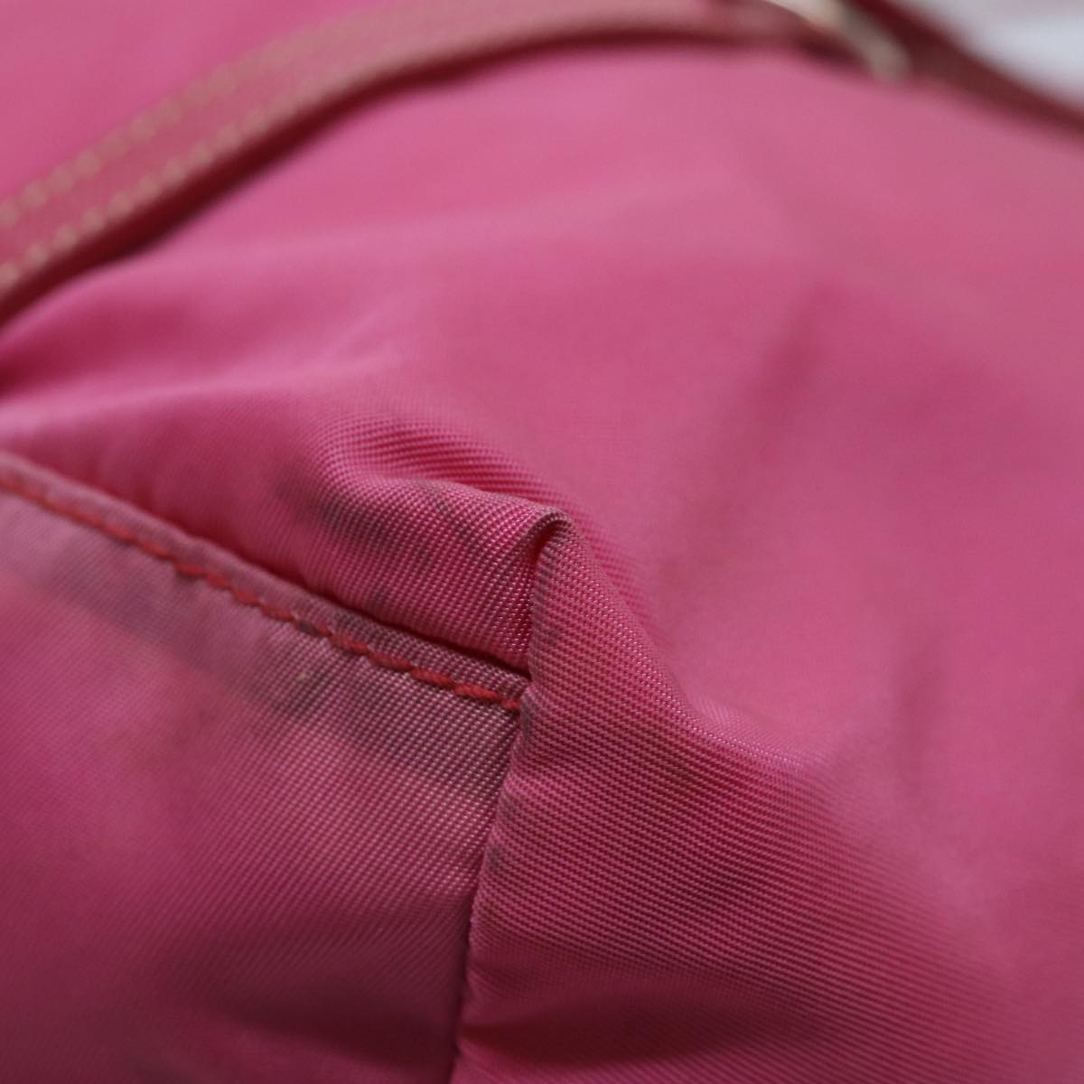 Prada Re-Nylon Pink Canvas Tote Bag (Pre-Owned)