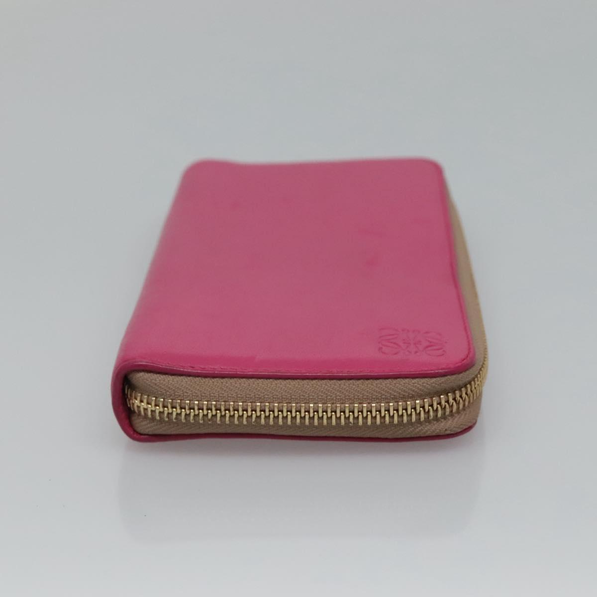 Loewe Anagram Pink Leather Wallet (Pre-Owned)