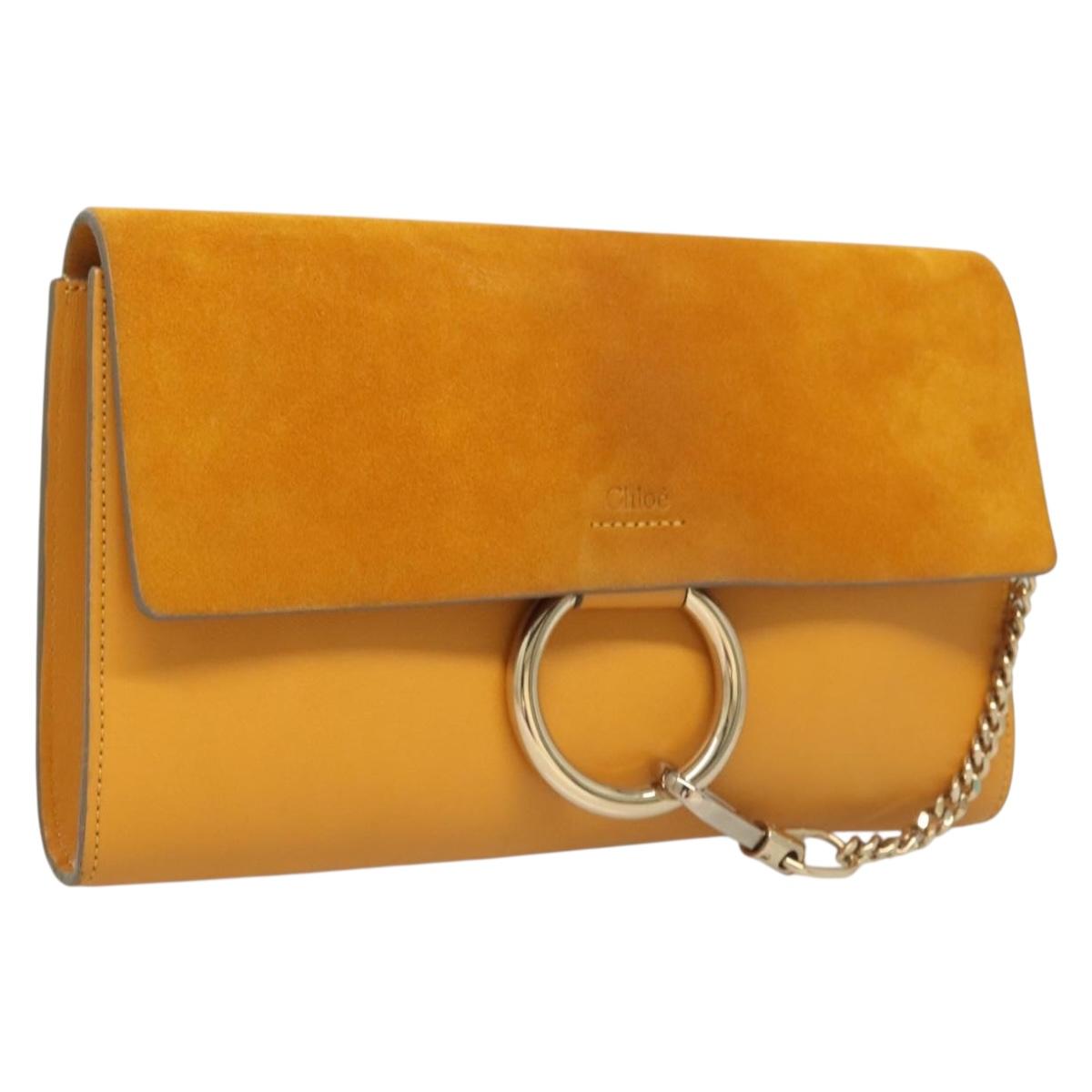 Chloé Faye Multicolour Suede Clutch Bag (Pre-Owned)