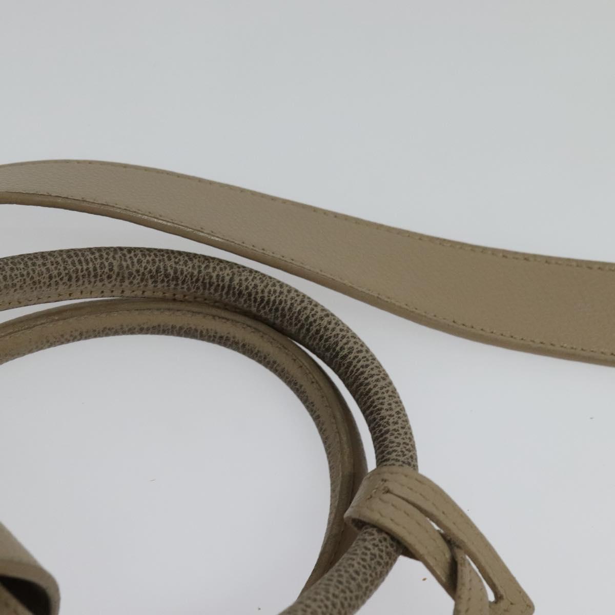 Yves Saint Laurent Downtown Beige Leather Handbag (Pre-Owned)