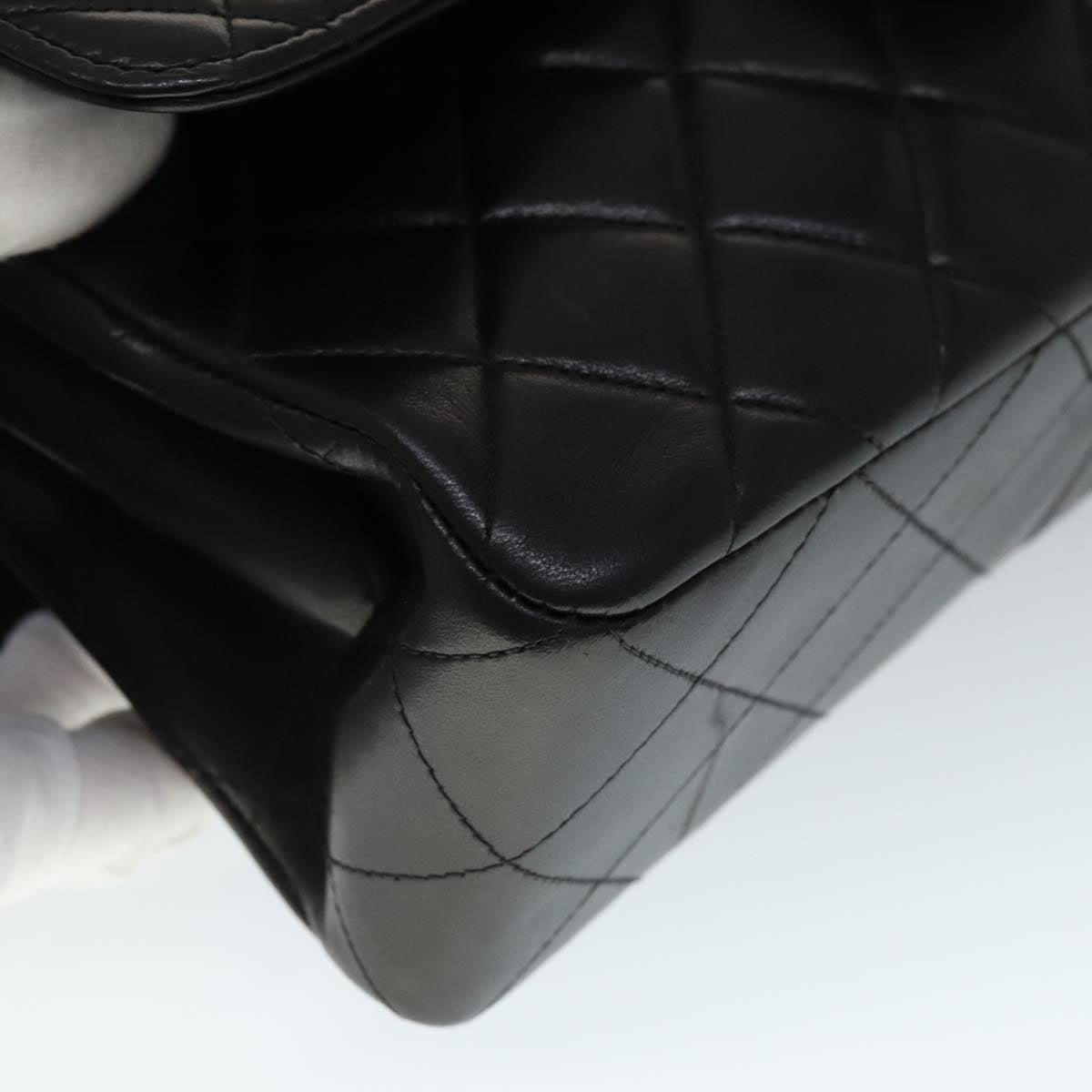 Chanel Timeless/Classique Black Leather Handbag (Pre-Owned)