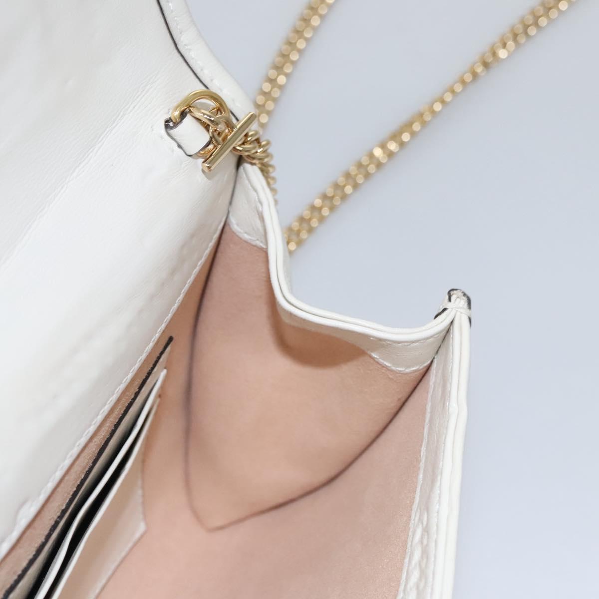 Gucci Rajah White Leather Shoulder Bag (Pre-Owned)