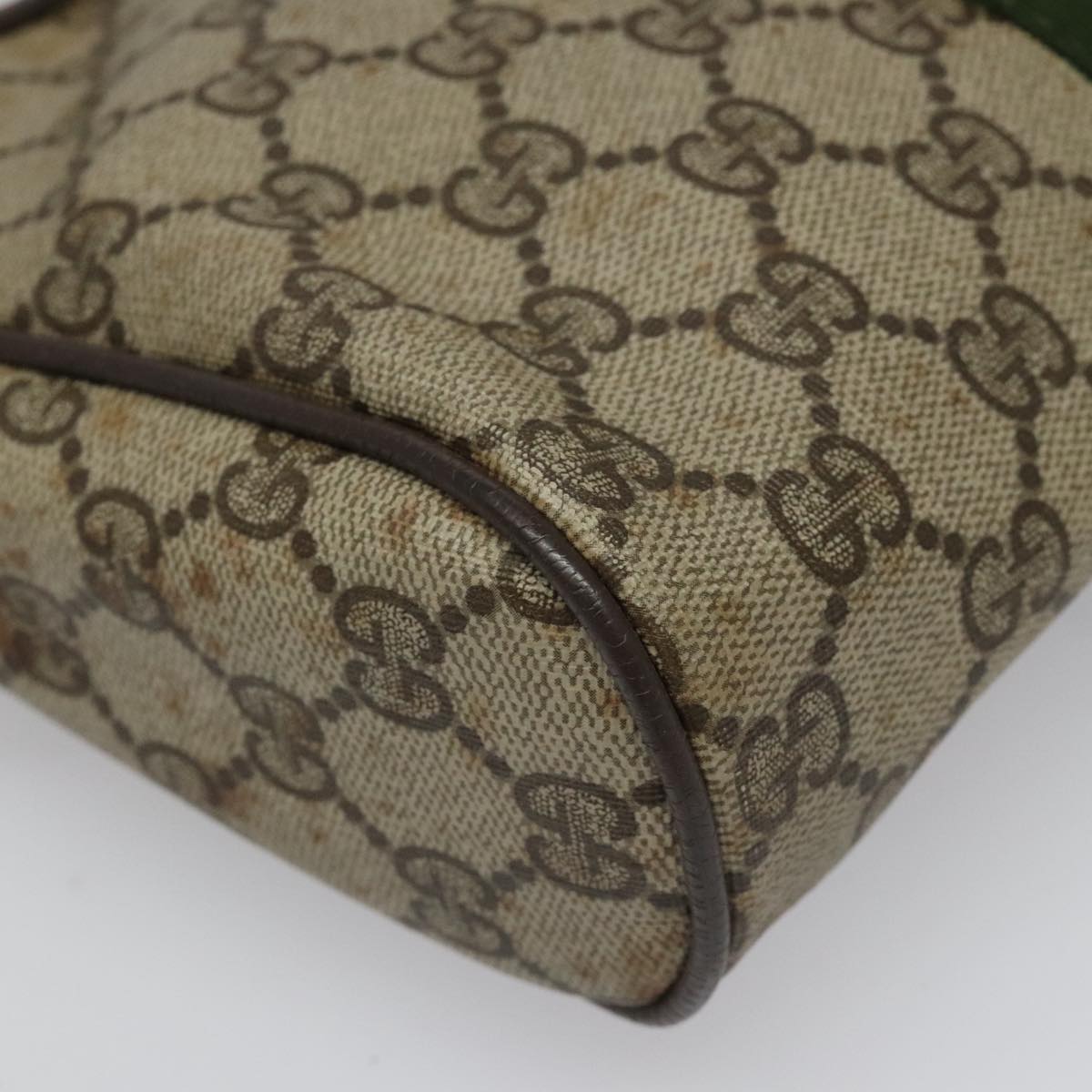 Gucci Ophidia Beige Canvas Clutch Bag (Pre-Owned)