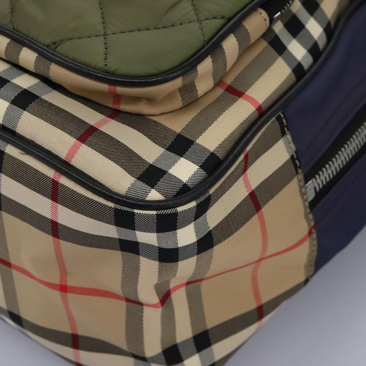 Burberry Nova Check Multicolour Synthetic Backpack Bag (Pre-Owned)