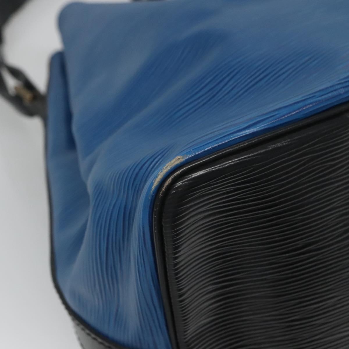 Louis Vuitton Petit Noé Navy Leather Shoulder Bag (Pre-Owned)