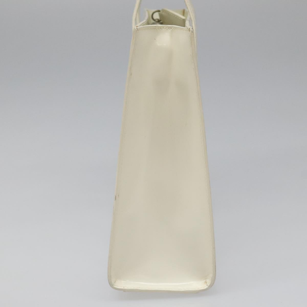 Prada Shopping Beige Patent Leather Shoulder Bag (Pre-Owned)