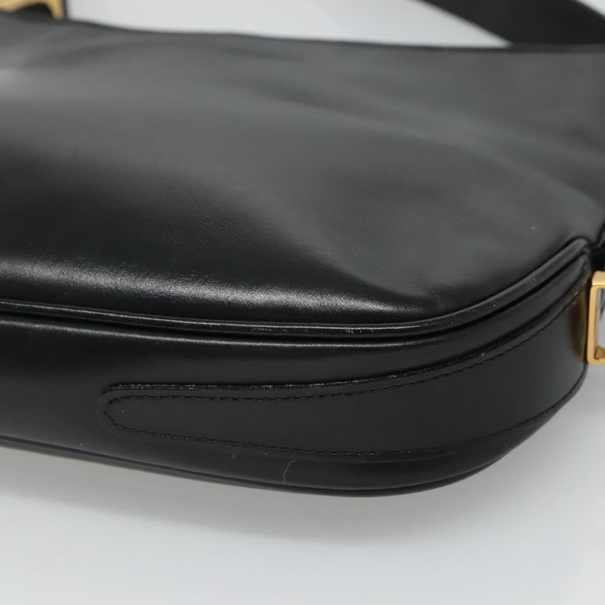 Bally Black Leather Shoulder Bag (Pre-Owned)