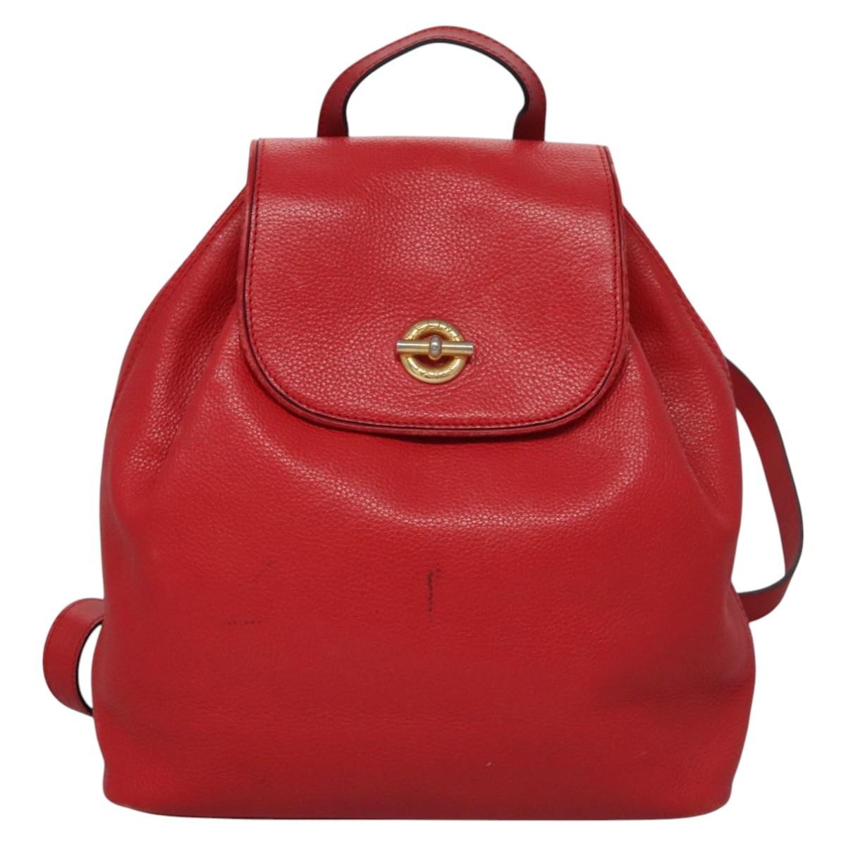 Céline Red Leather Backpack Bag (Pre-Owned)