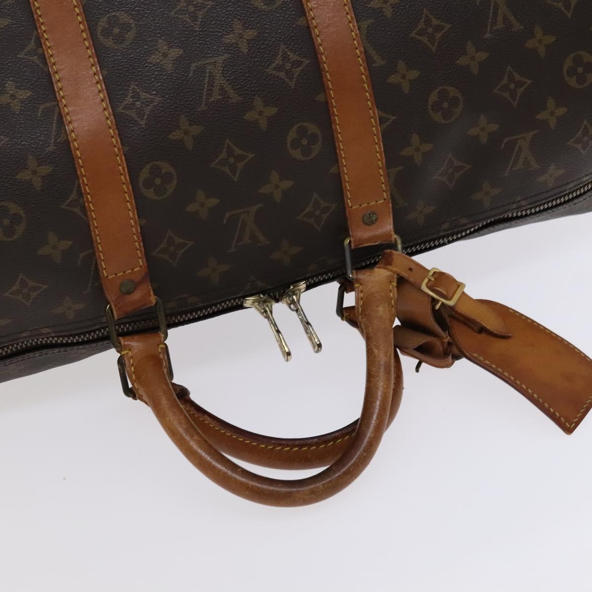 Louis Vuitton Keepall 55 Brown Canvas Travel Bag (Pre-Owned)