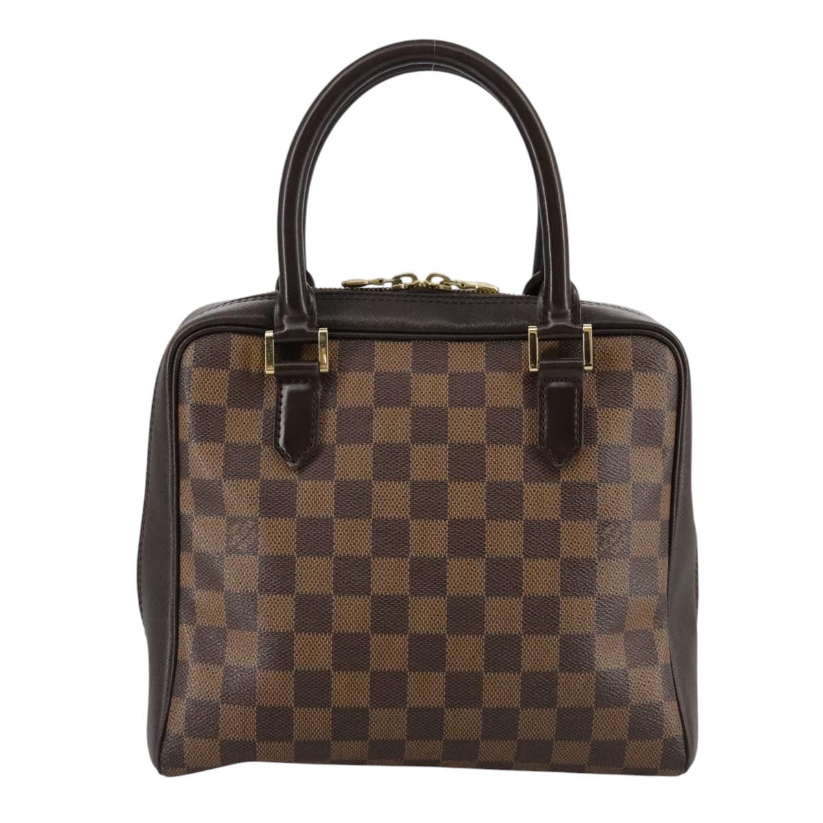 Louis Vuitton Triana Brown Canvas Handbag (Pre-Owned)