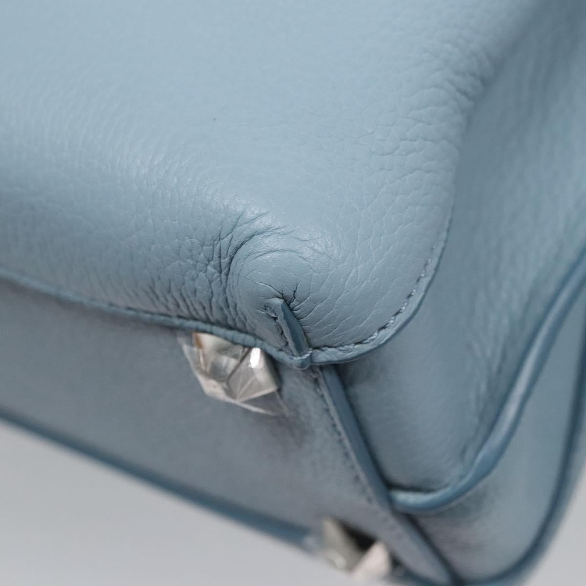 MCM Milla Blue Leather Handbag (Pre-Owned)