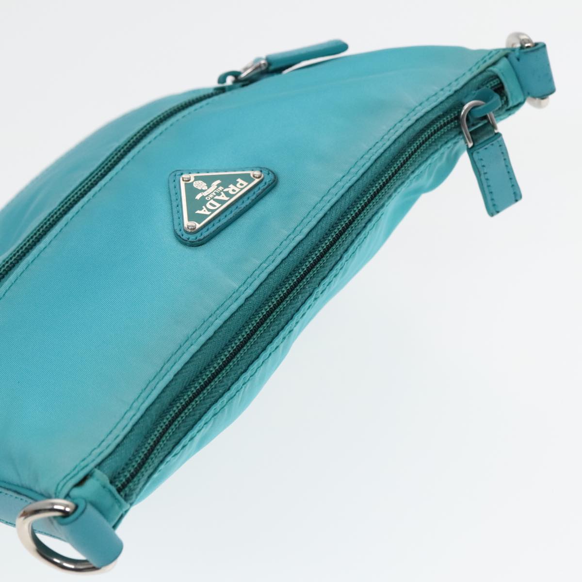 Prada Blue Synthetic Shoulder Bag (Pre-Owned)