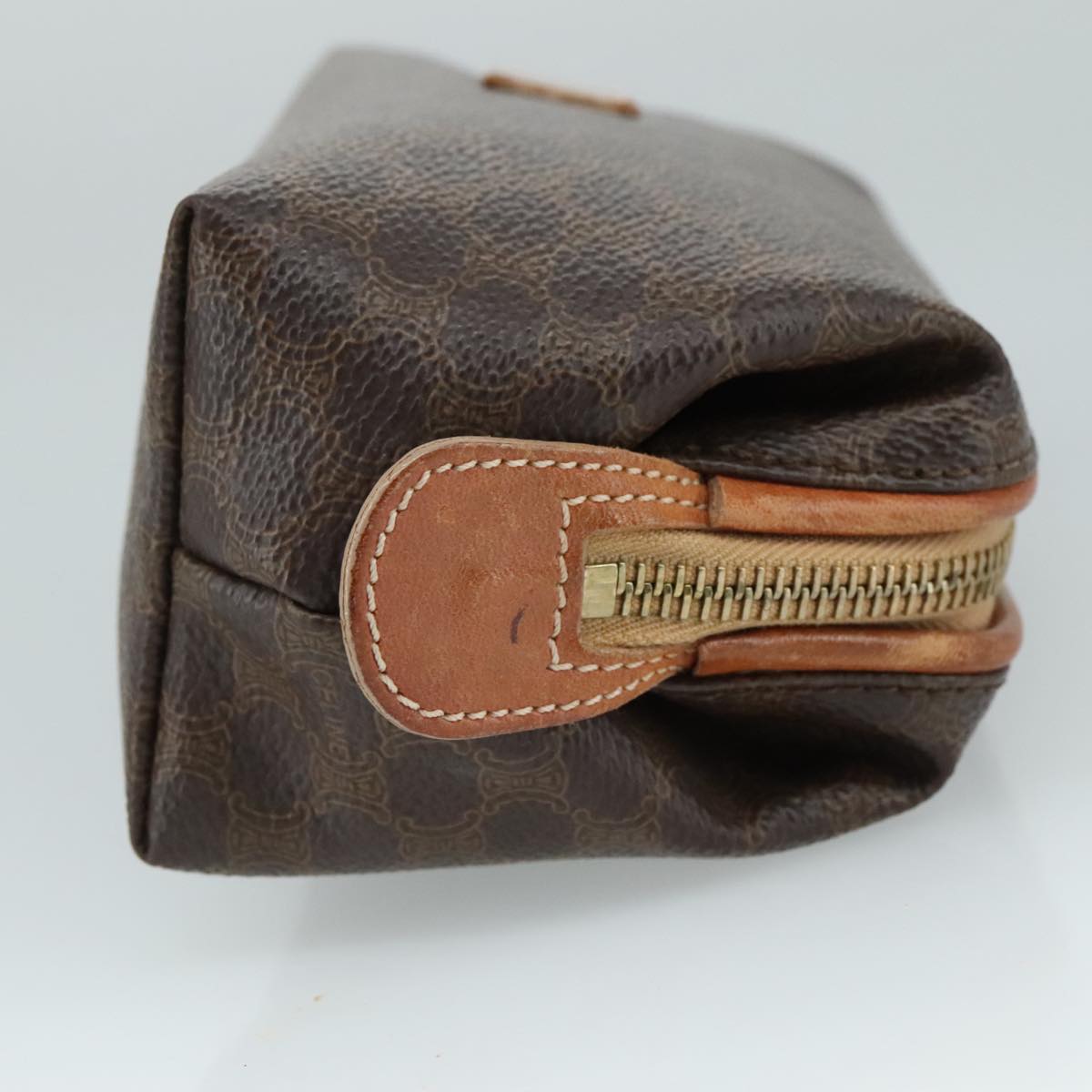 Céline Macadam Brown Canvas Clutch Bag (Pre-Owned)