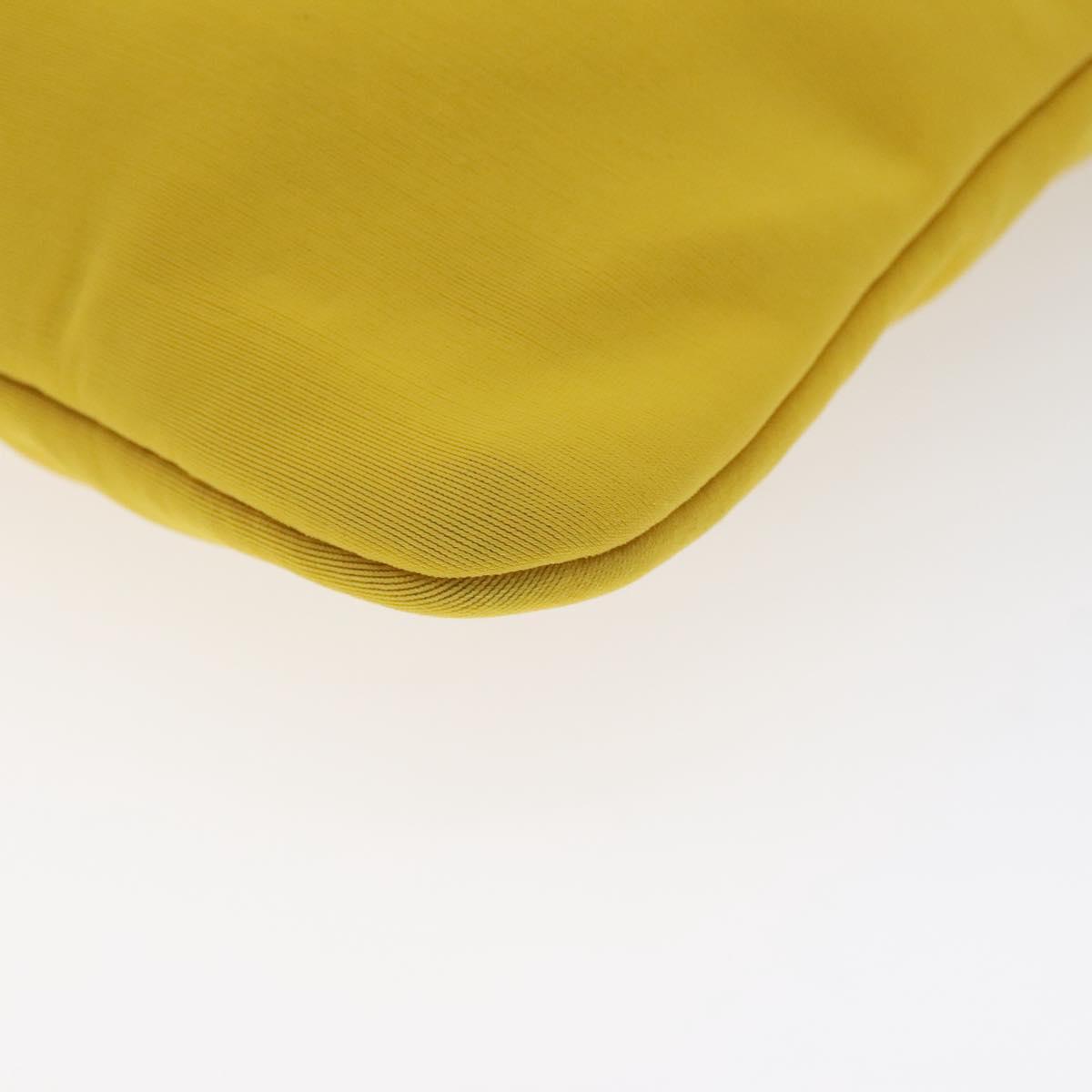 Hermès Neobain Yellow Nylon Clutch Bag (Pre-Owned)